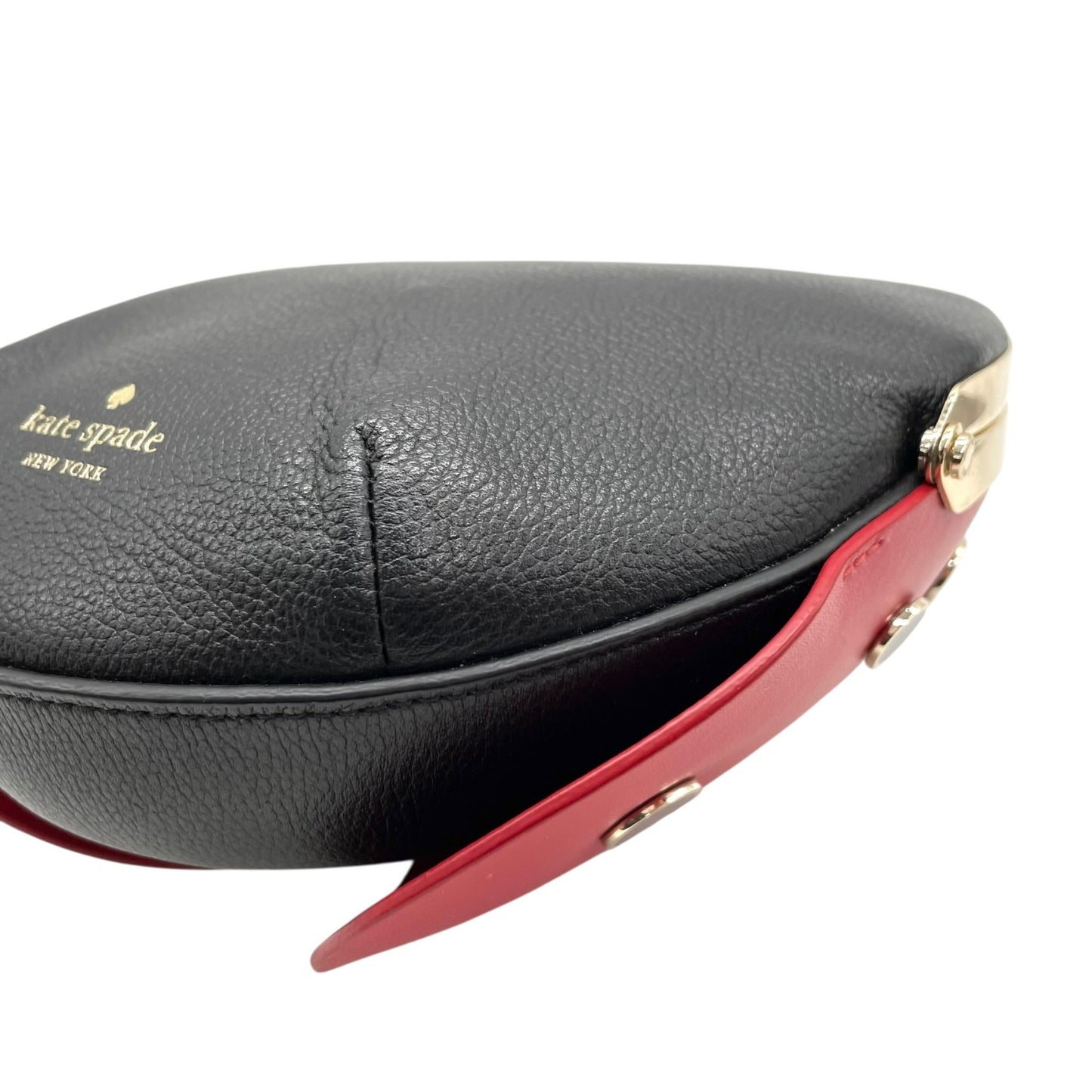 激レア 極美品 Kate Spade ケイトスペード Ladybug 3D てんとう虫 ショルダーバッグ クロスボディ 赤 レッド 黒 ブラック レザー ゴールド金具 チェーンショルダー レディース K8