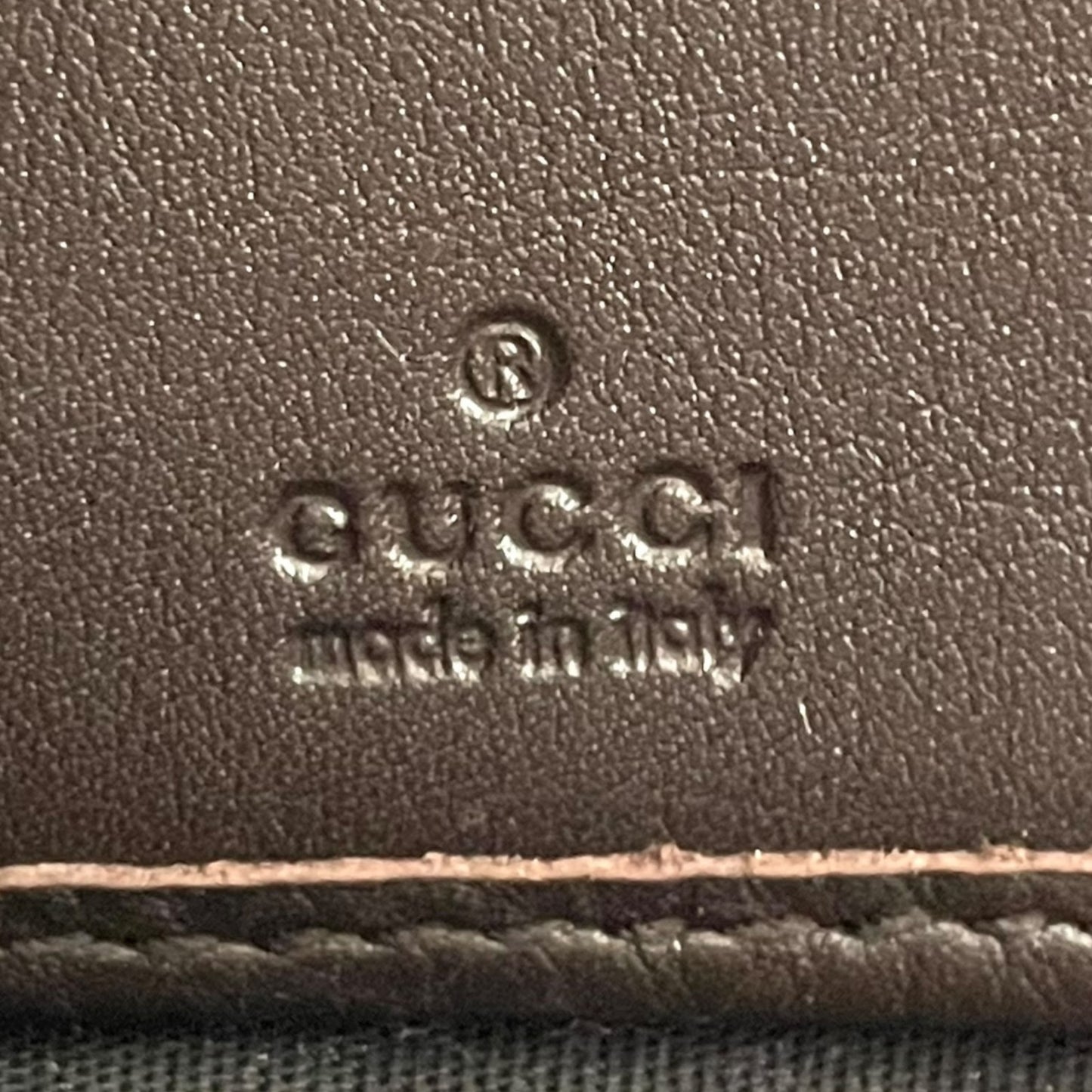 Authentic GUCCI Long Wallet Guccissima Black Brown Bicolor Leather Gold Interlocking G