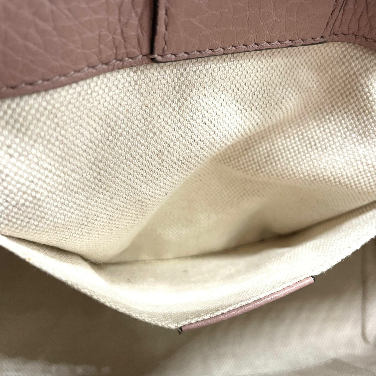 Authentic GUCCI Bamboo Mini Shopper 2WAY Pink Leather Gold Logo Shoulder Handbag