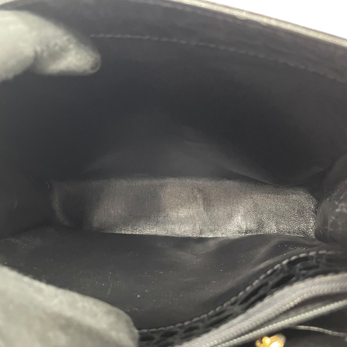 美品 TIFFANY＆Co. ティファニー ハンドバッグ 黒 ブラック レザー クロコ型押し ゴールド金具 手提げ トップハンドル フラップ開閉 レディース B