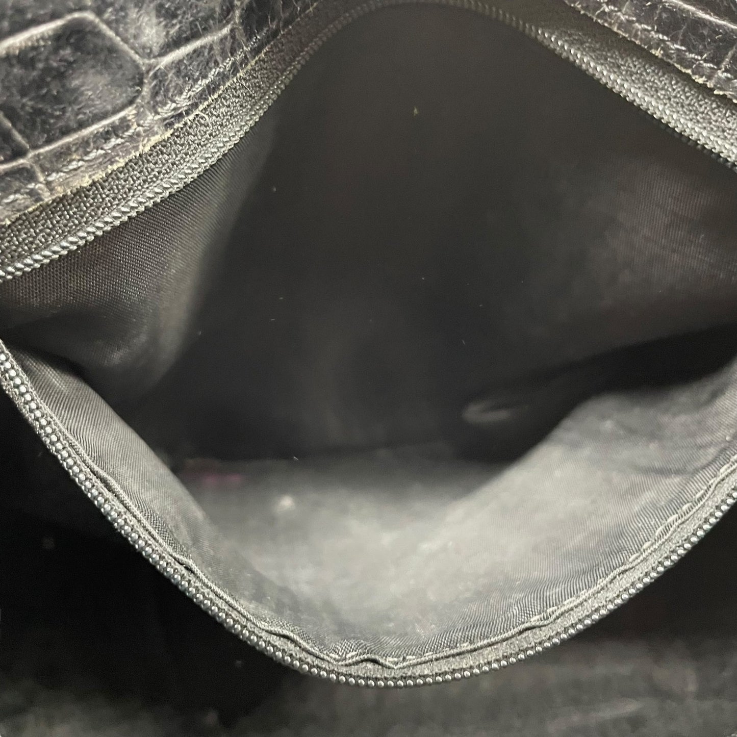 Authentic VERSACE Medusa Embossed Leather Tote Handbag Black Gold