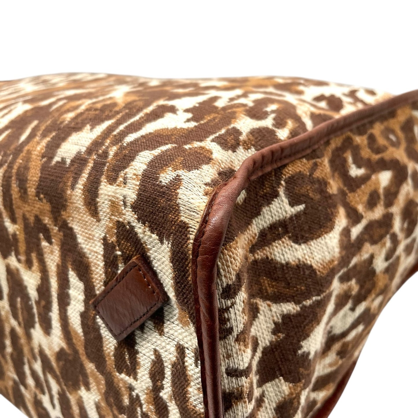 大人気 A VACATION アヴァケーション TANK トートバッグ レオパード A4収納 大容量 ブラウン ハンドバッグ レディース キャンバス×レザー E5