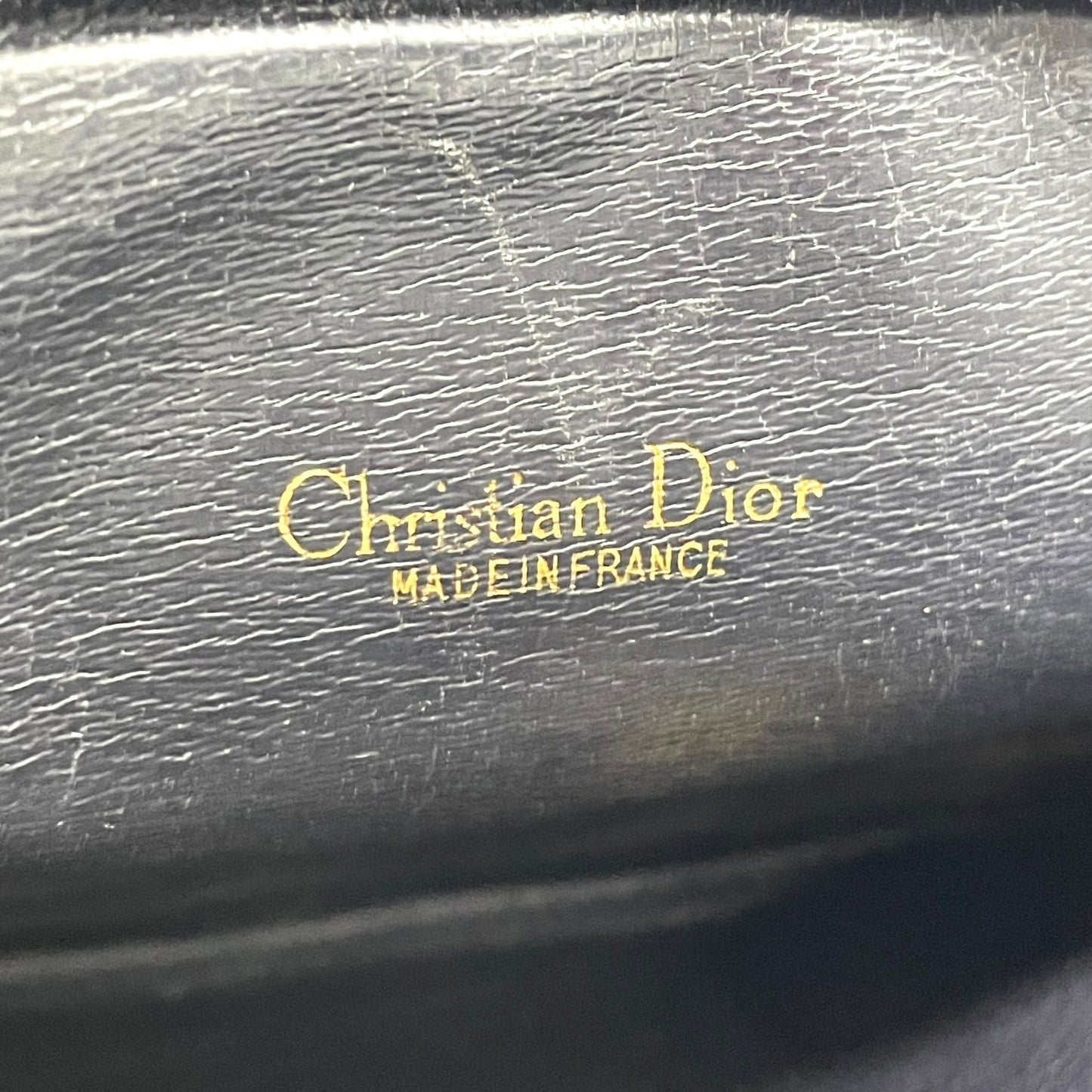 Christian Dior クリスチャンディオール ショルダーバッグ サコッシュ ネイビー 紺色 スエード×レザー Diorロゴ ゴールド金具 クロスボディ ヴィンテージ K10