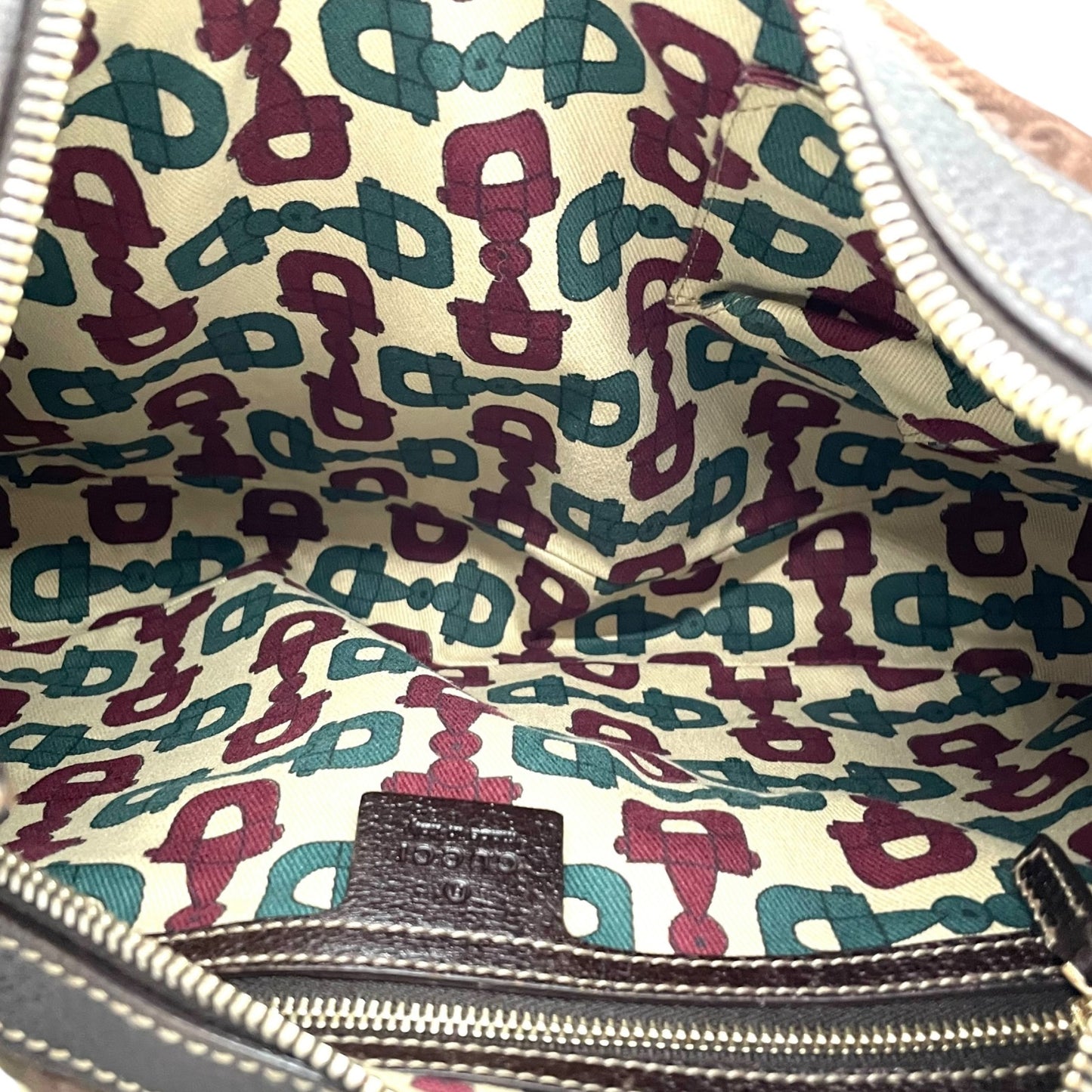 希少 GUCCI グッチ ワンショルダー ショルダーバッグ GG柄 スエード×レザー ブラウン 茶色 エンボス Y2K 153010 肩掛け B3