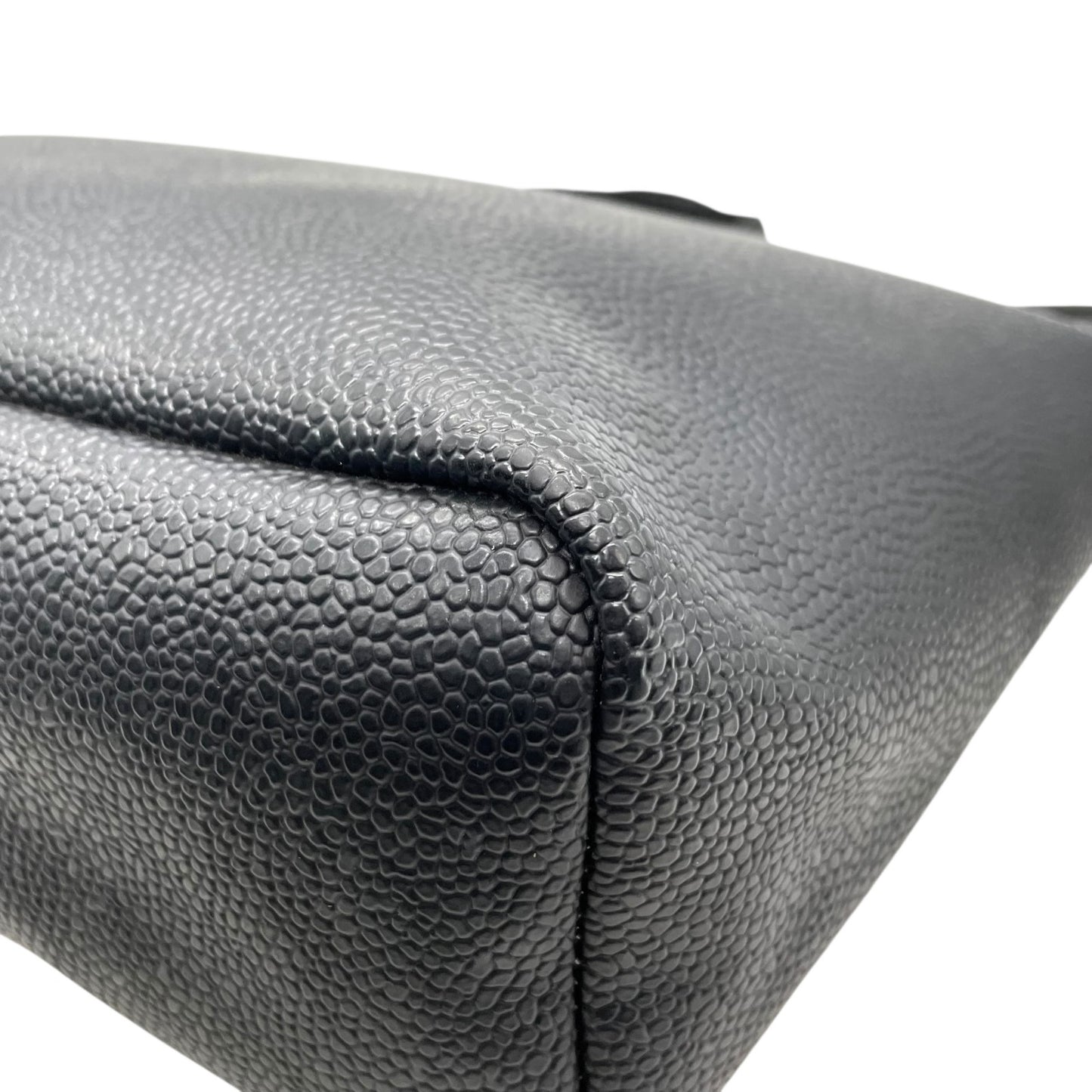 美品 エルベシャプリエ Herve Chapelier トートバッグ GPライン ブラック 黒 コーテッドキャンバス レザー調 シンプル 上品 バッグ レディース A