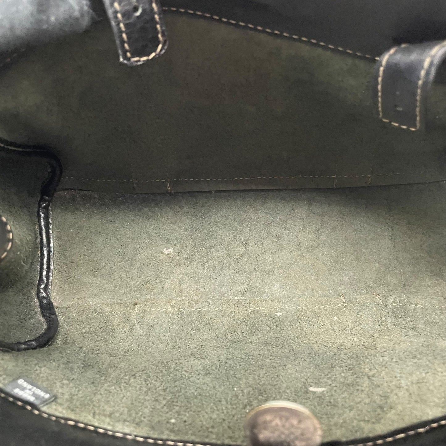 美品 MULBERRY マルベリー ベイズウォーター ハンドバッグ トートバッグ 黒 ブラック レザー シルバー金具 手提げ ターンロック レディース D