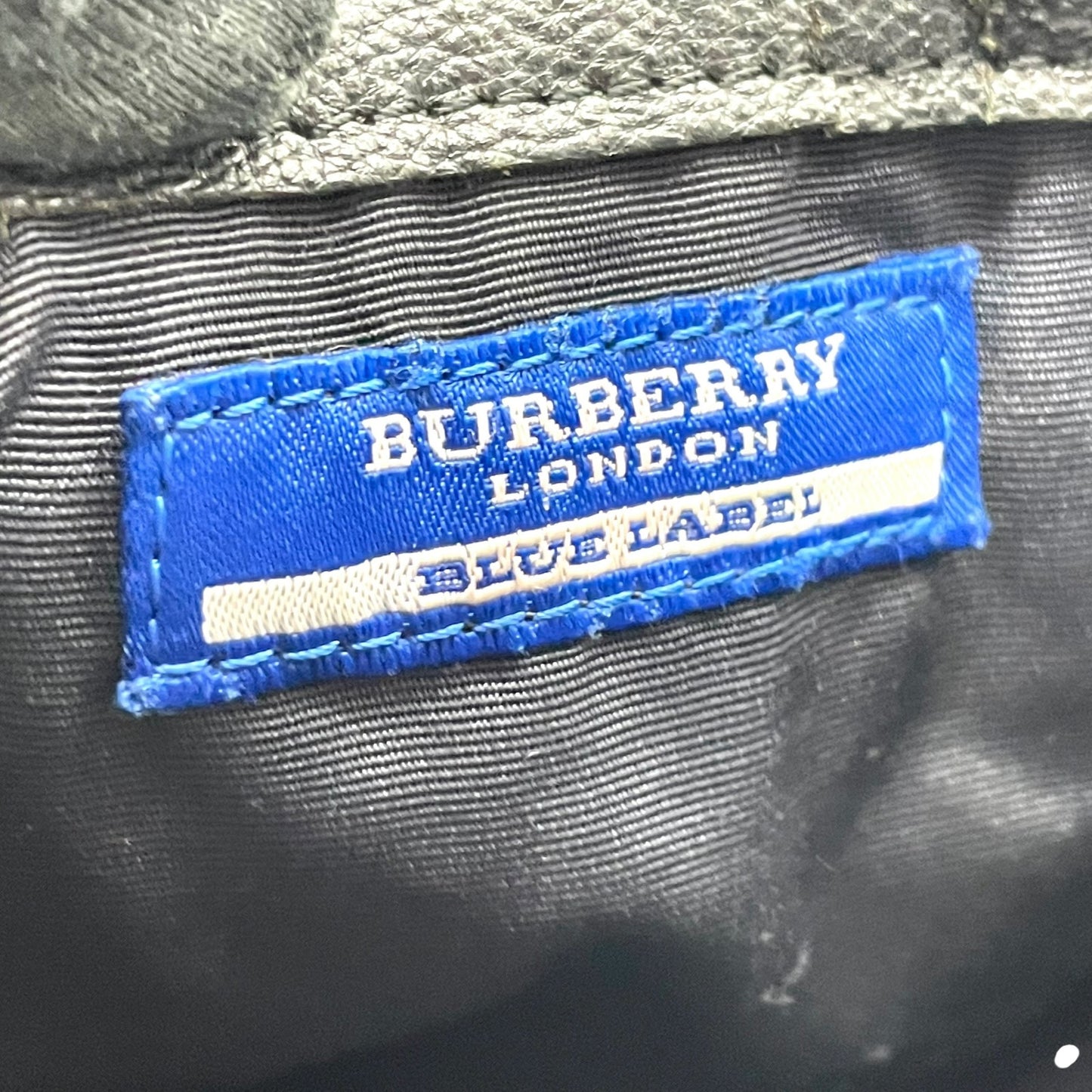 BURBERRY BLUE LABEL バーバリーブルーレーベル ショルダーバッグ キャンバス/レザー ブラック【中古】 レディース