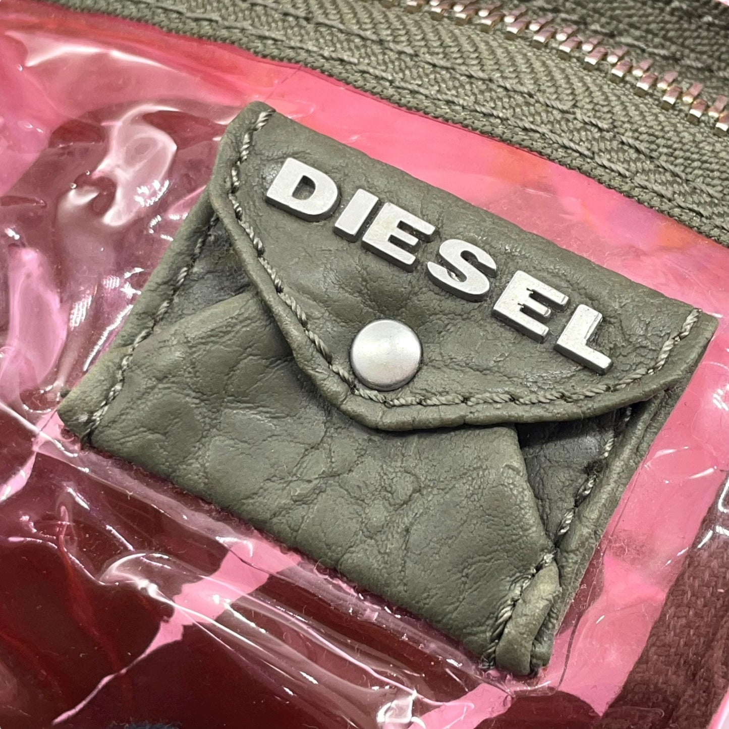 ディーゼル DIESEL PVC×ナイロン ショルダーバッグ トートバッグ ピンク レディース S95 Y2K 00s vintage