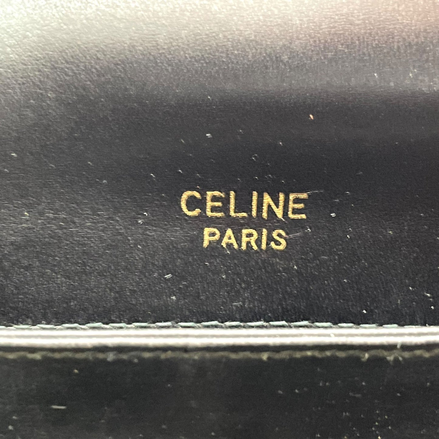 美品 セリーヌ CELINE ホースロゴ ホースキャリッジ金具 ショルダーバッグ 黒 ブラック レザー ヴィンテージ 馬車金具 金金具 ゴールド K5