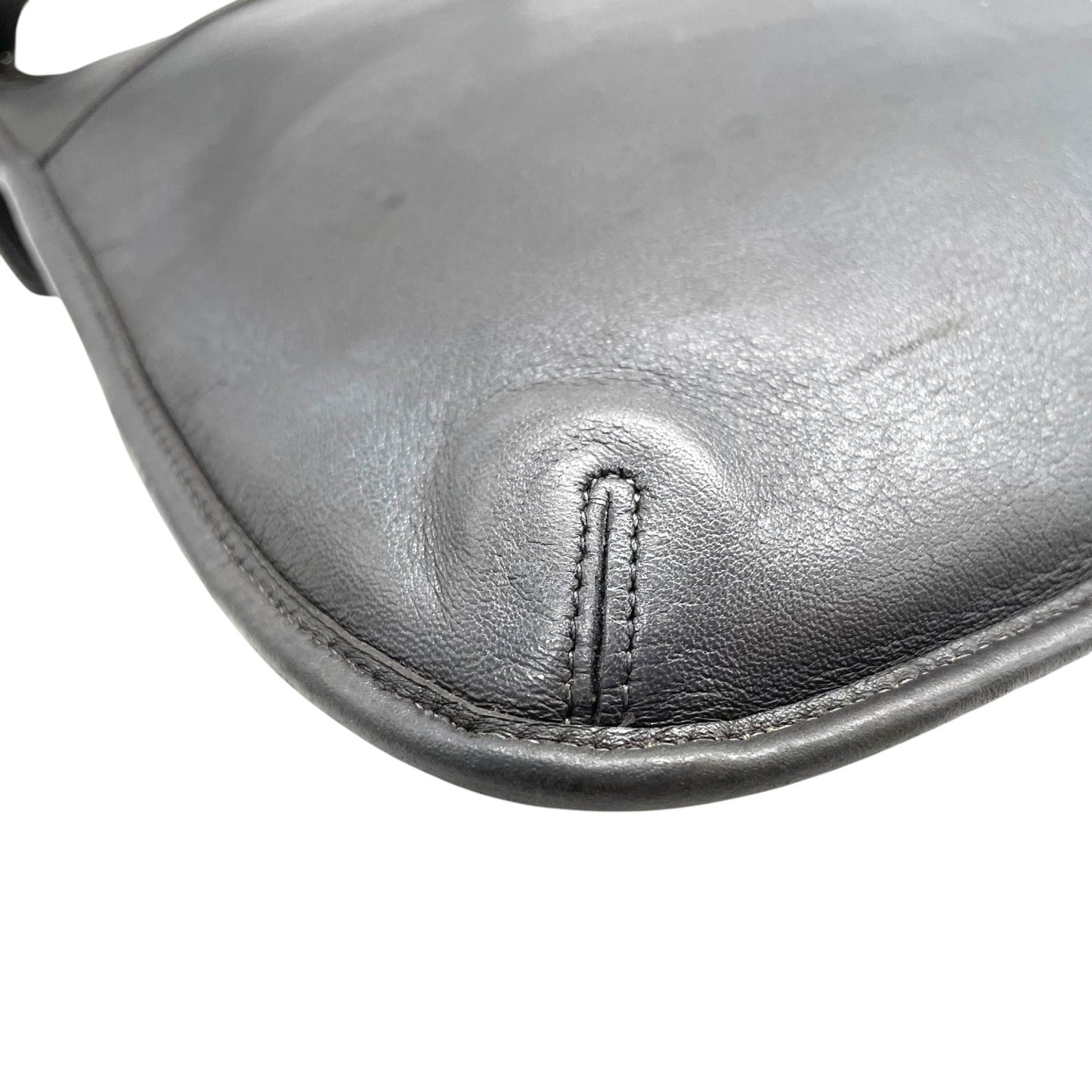 コーチ COACH オールドコーチ レザー ショルダーバッグ 肩掛け 黒 ブラック ホーボーバッグ トート シンプル 本革 C3