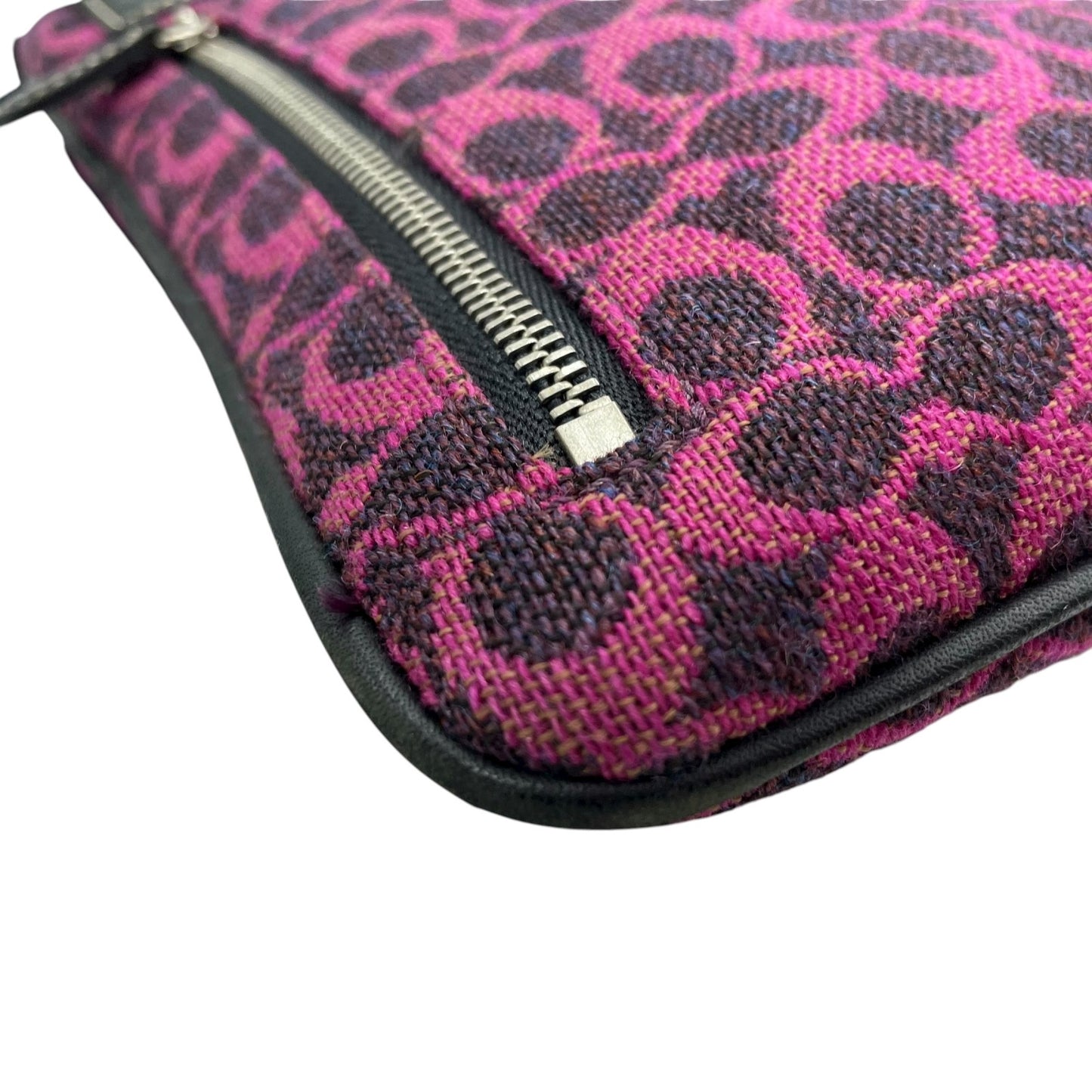 美品 コーチ COACH シグネチャー ジャカード ショルダーバッグ クロスボディ ピンク パープル ブラック レディース C8