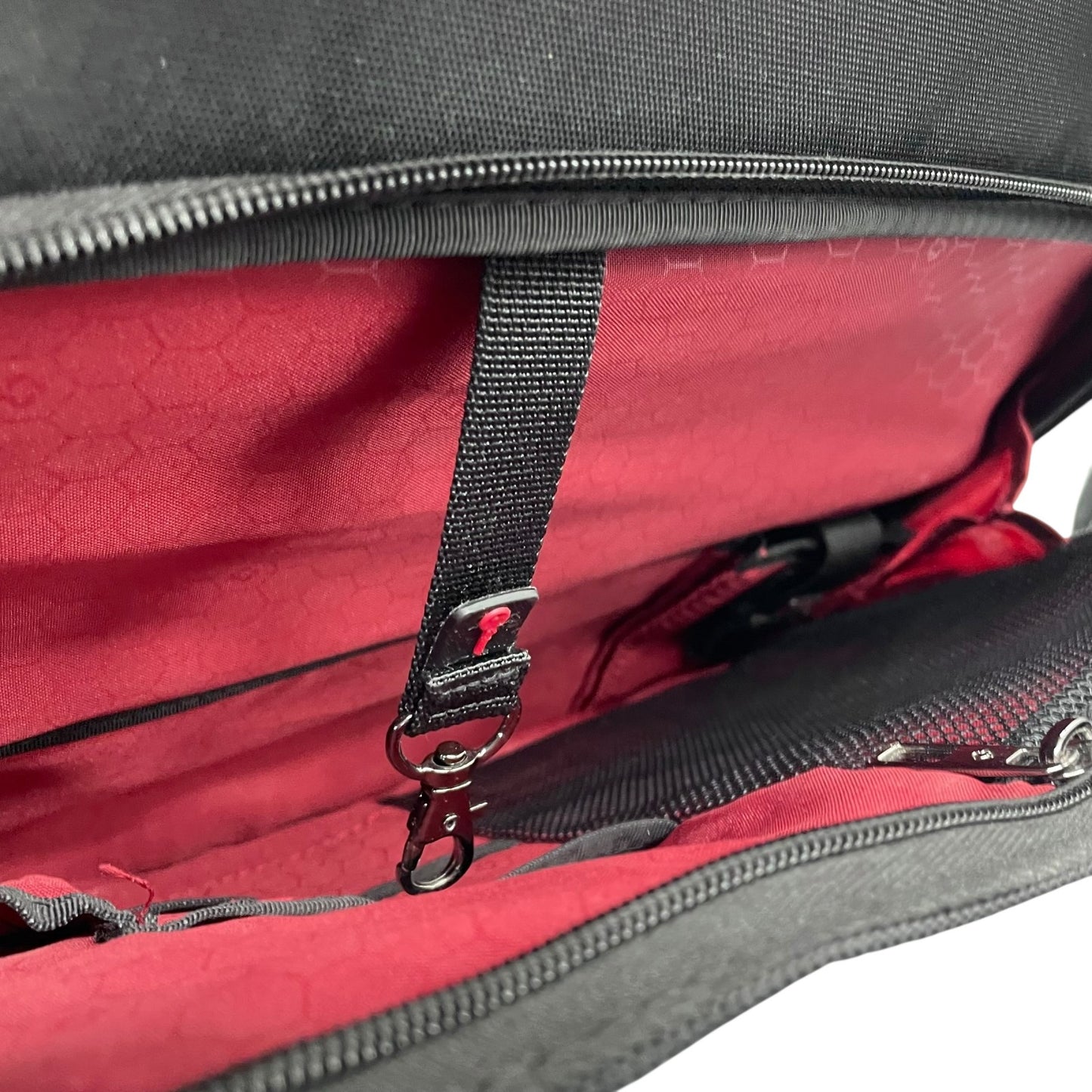 美品 サムソナイト Samsonite ビジネスバッグ ブリーフケース 2WAY ショルダー付 ナイロン×レザー 黒 ブラック X2