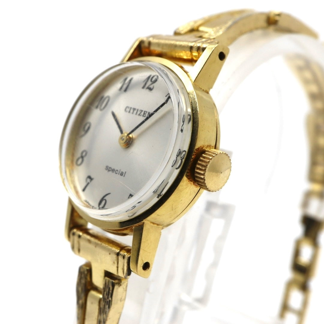 美品 超希少 シチズン special 腕時計 K18 18金無垢 4-675673 レディース クオーツ ゴールド アナログ ヴィンテージ アンティーク ドレスウォッチ クラシックデザイン 上品 エレガント K18 G3
