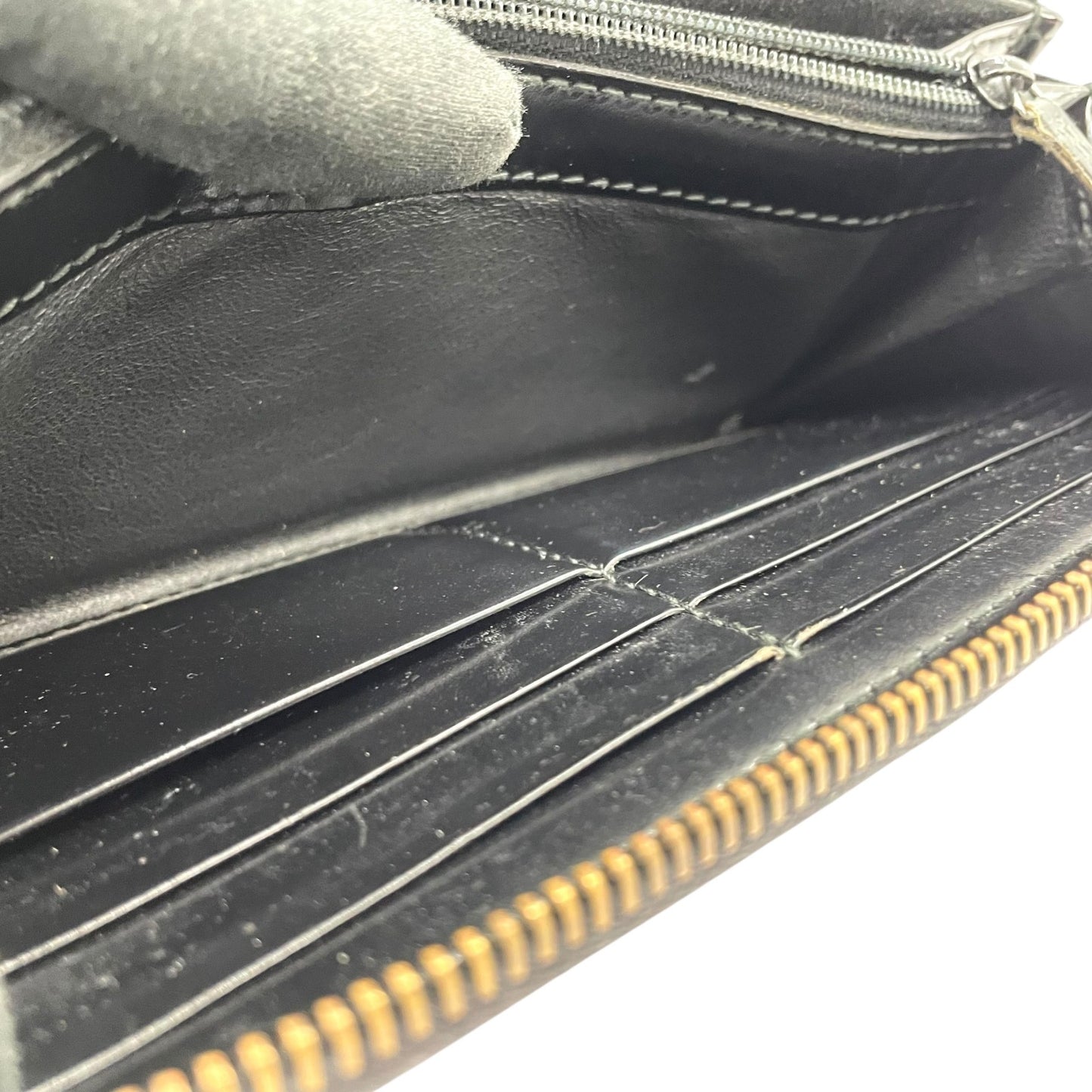 GUCCI グッチ GGインプリメ ラウンドファスナー 長財布 307982 黒 ブラック PVC レザー シルバー金具 メンズ レディース M4