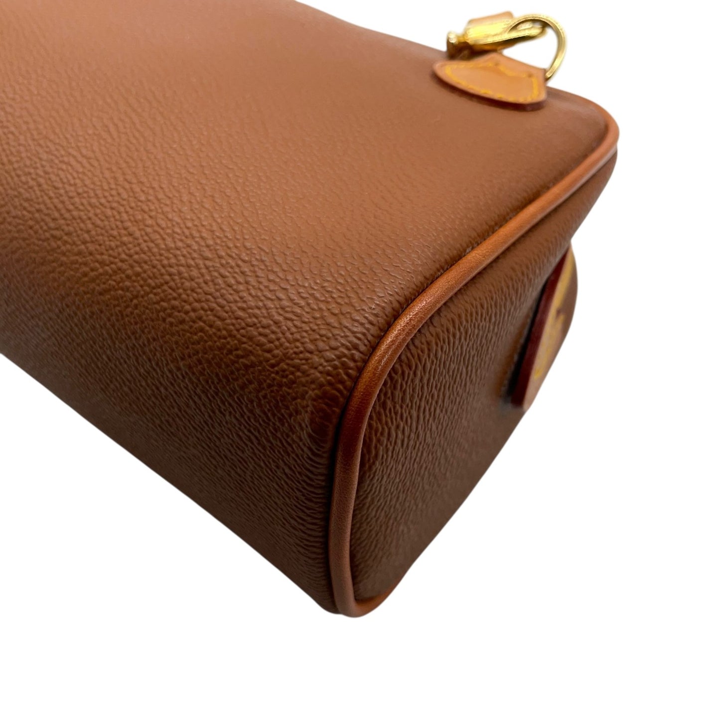 ハンティングワールド HUNTING WORLD ショルダーバッグ ブラウン 茶色 ロングハンドル レザー ロゴ型押し ミニバッグ 斜め掛け可能 メンズ レディース U17