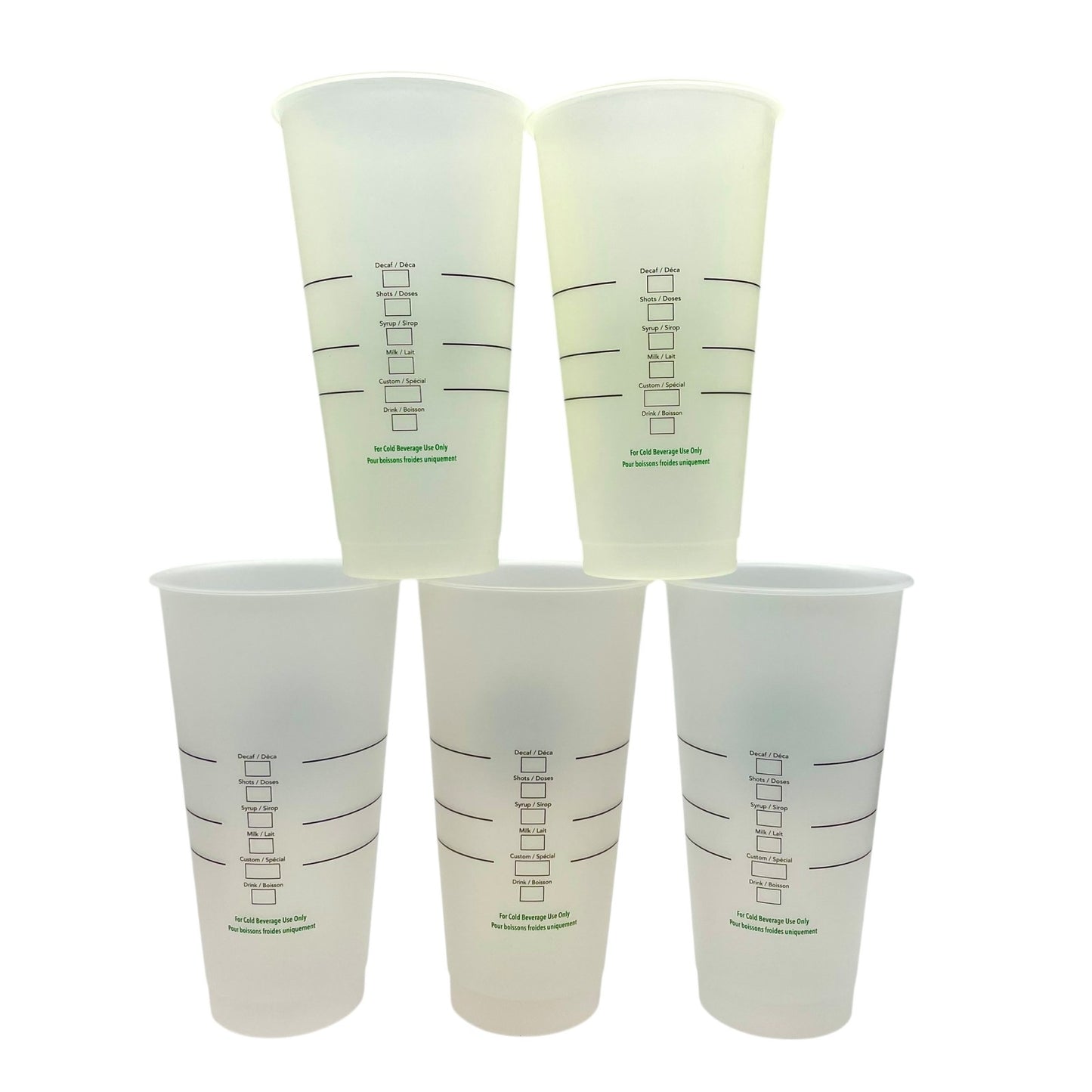 【海外限定】STARBUCKS スターバックス ミステリーカラーチェンジカップ リユーザブルカップ コールド専用 カップ グラス コップ パーティー 5点セット P