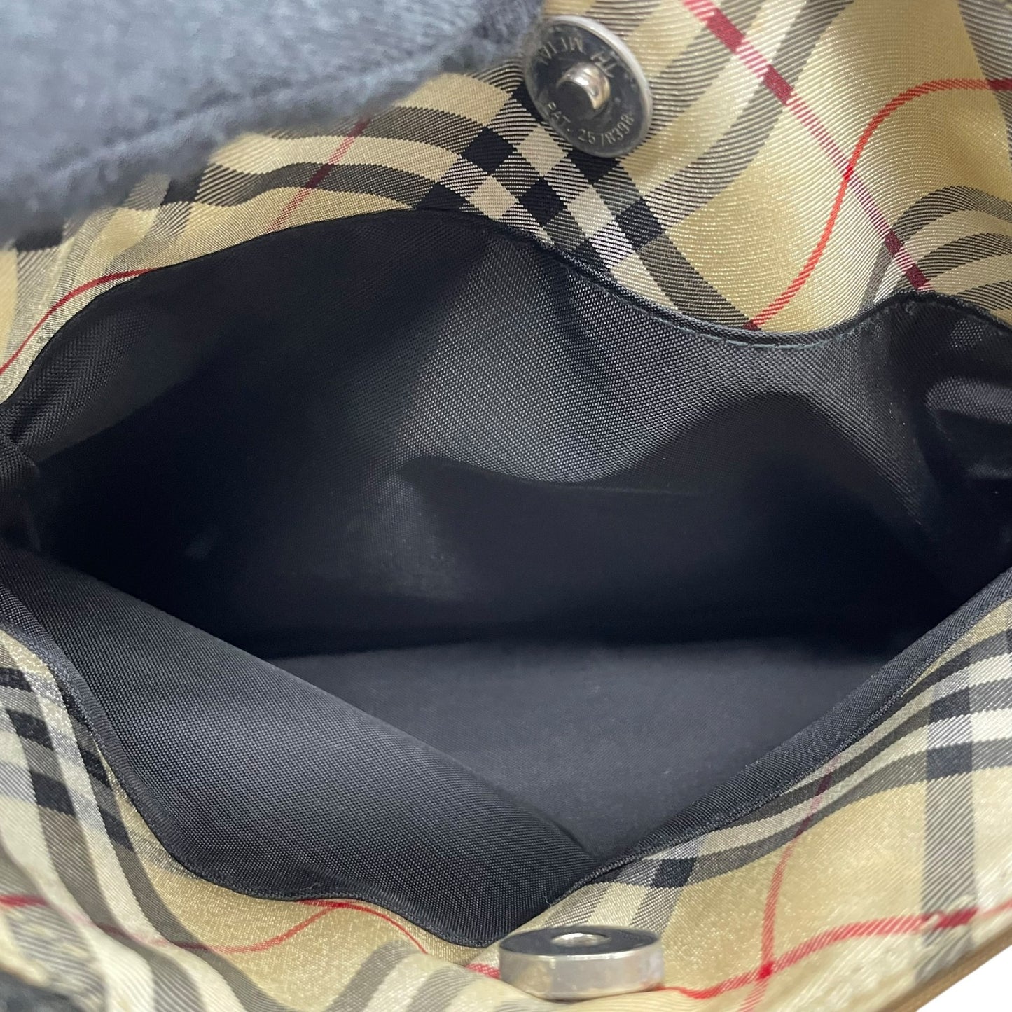 BURBERRY BLUE LABEL バーバリー ブルーレーベル ハンドバッグ ノバチェック ベージュ ブラック ナイロン×レザー シルバー金具 トート レディース U14