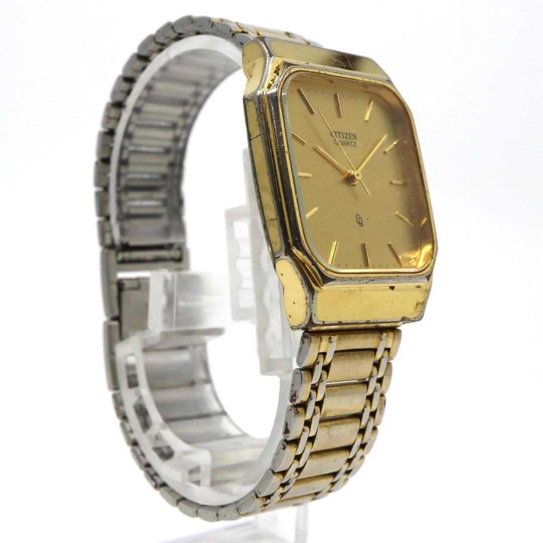 citizen シチズン クオーツ 腕時計 4031-491521K ゴールド レクタンギュラーケース ステンレスブレス レディース ヴィンテージ G8