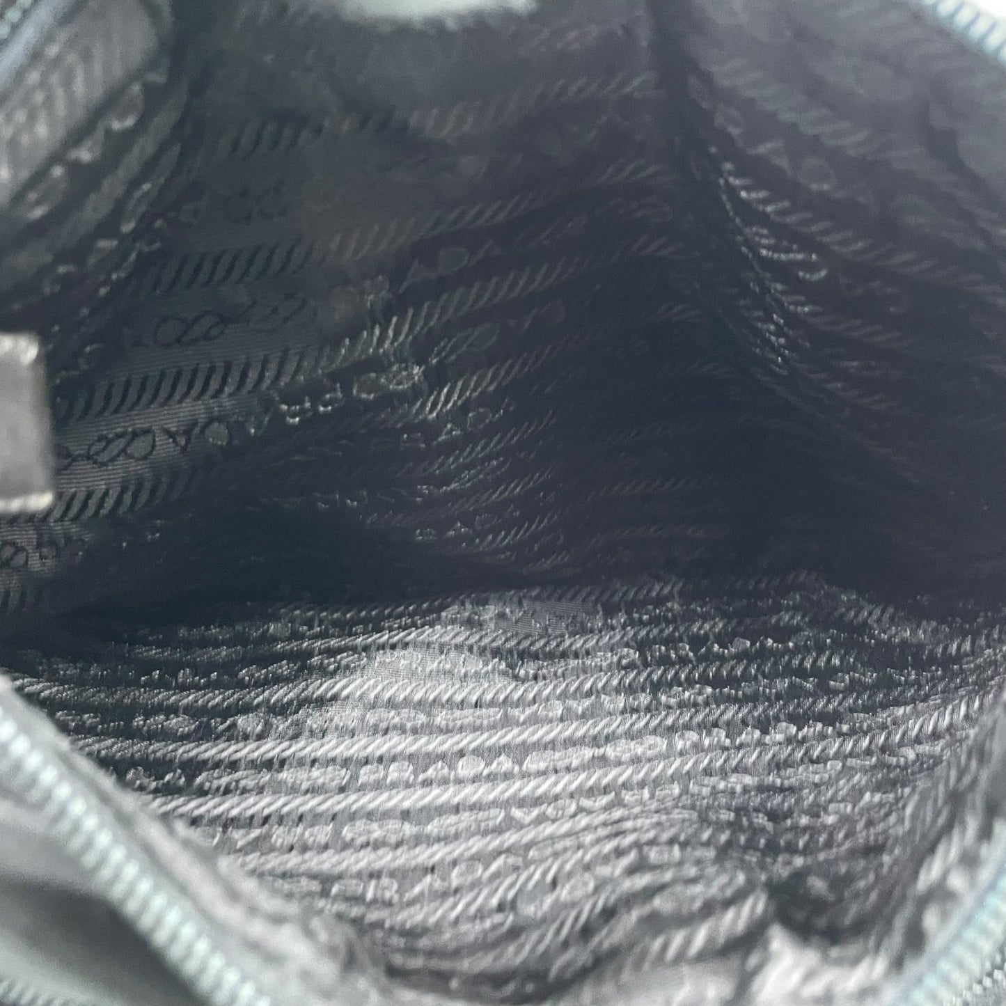 Authentic PRADA Tote Bag Black Nylon Shoulder Bag Triangle Logo Silver Hardware A4 Storage Zipper Women's Tessuto