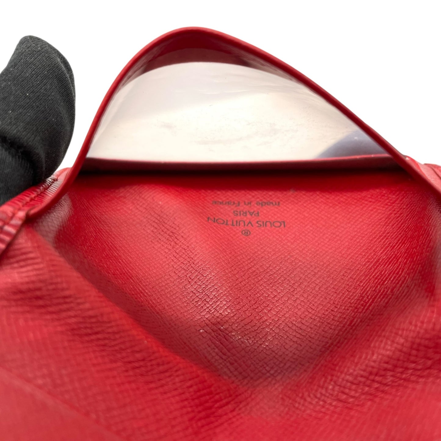 LOUIS VUITTON ルイヴィトン エピ ポルト 2 カルト ヴェルティカル M6320E 二つ折りパスケース 定期入れ カードケース 赤 レッド レザー メンズ レディース W3