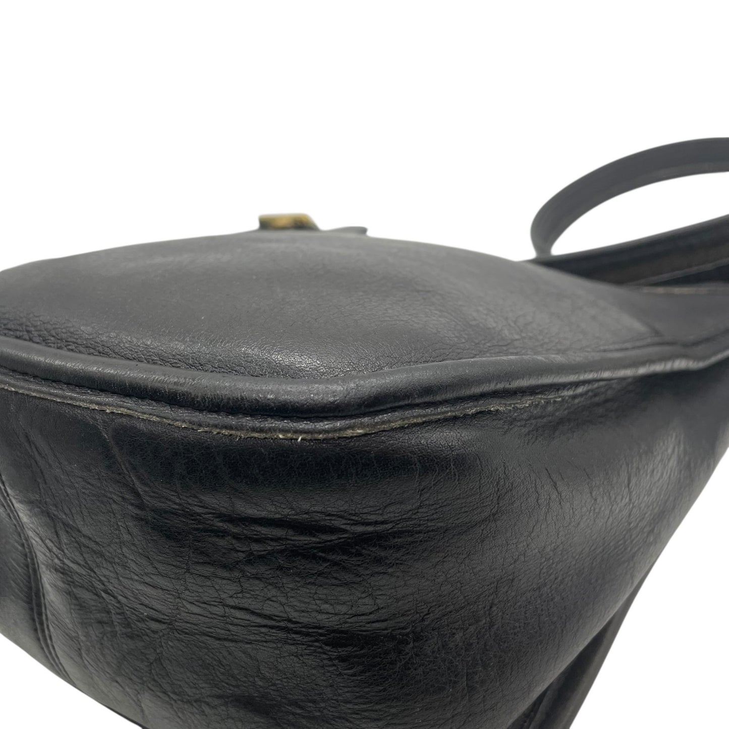 希少 90's OLD COACH オールドコーチ 9950 ショルダーバッグ マシューヒーリー ゴールド金具 黒 ブラック ユニセックス ヴィンテージ 斜め掛け レザー A1