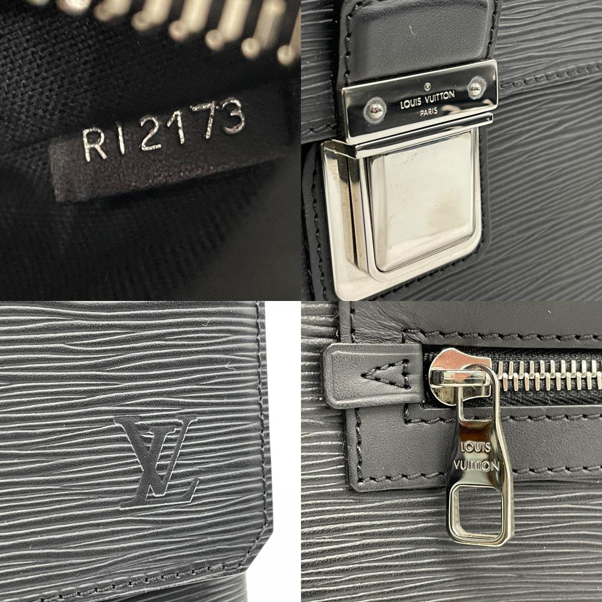 【新品同様】 LOUIS VUITTON ルイ・ヴィトン エピ ヴァシリPM 2WAY ビジネスバッグ ブリーフケース 書類カバン ショルダー 斜め掛け ボレアル ブラック レザー M32640 シルバー金具 メンズ B