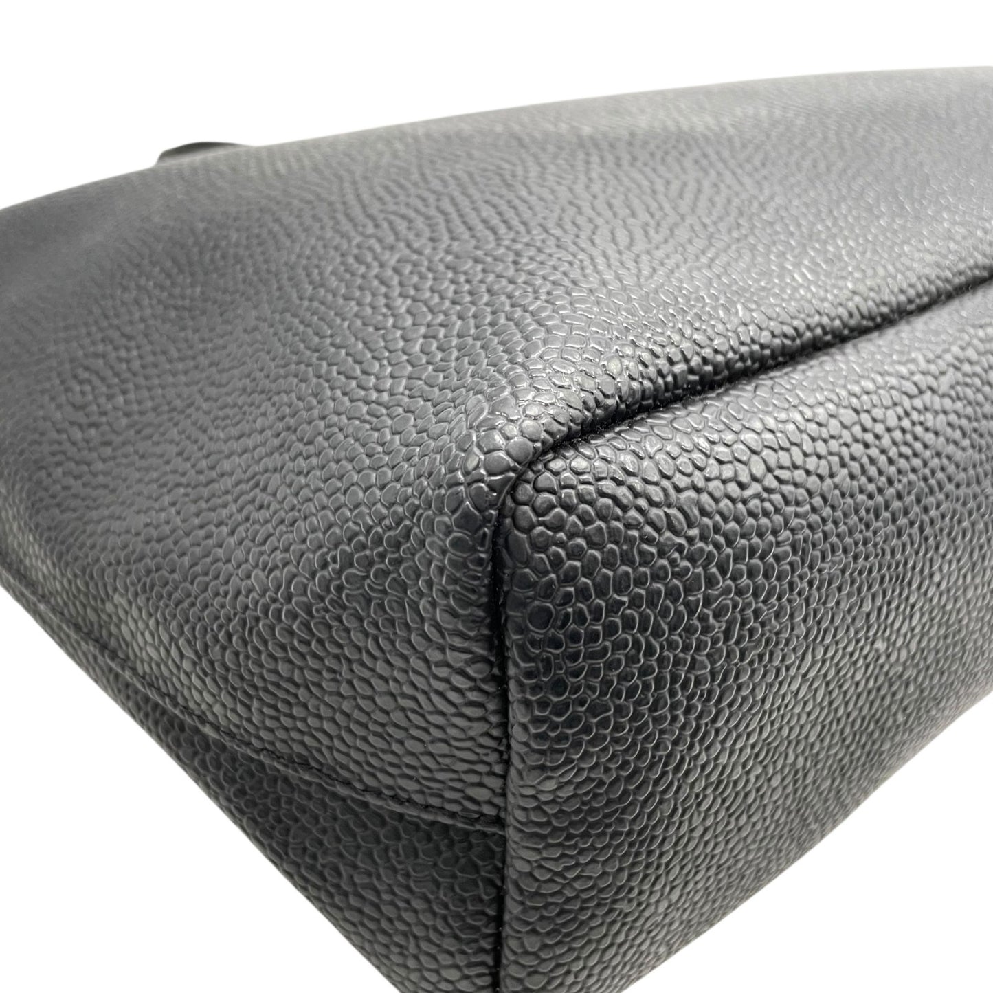 美品 エルベシャプリエ Herve Chapelier トートバッグ GPライン ブラック 黒 コーテッドキャンバス レザー調 シンプル 上品 バッグ レディース A