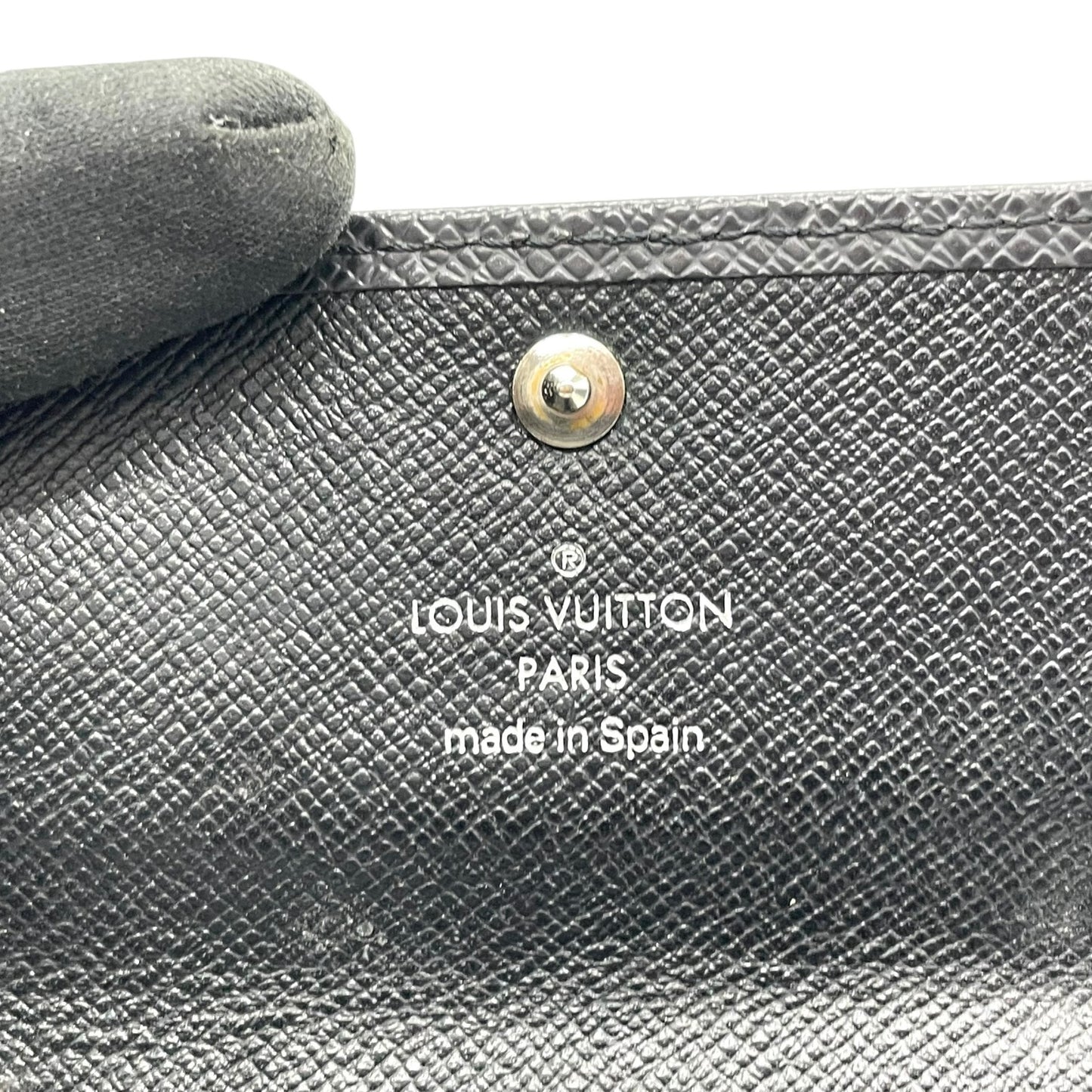 LOUIS VUITTON ルイヴィトン ミュルティクレ 6 タイガ 6連キーケース M30532 黒 ブラック レザー シルバー金具 メンズ W5