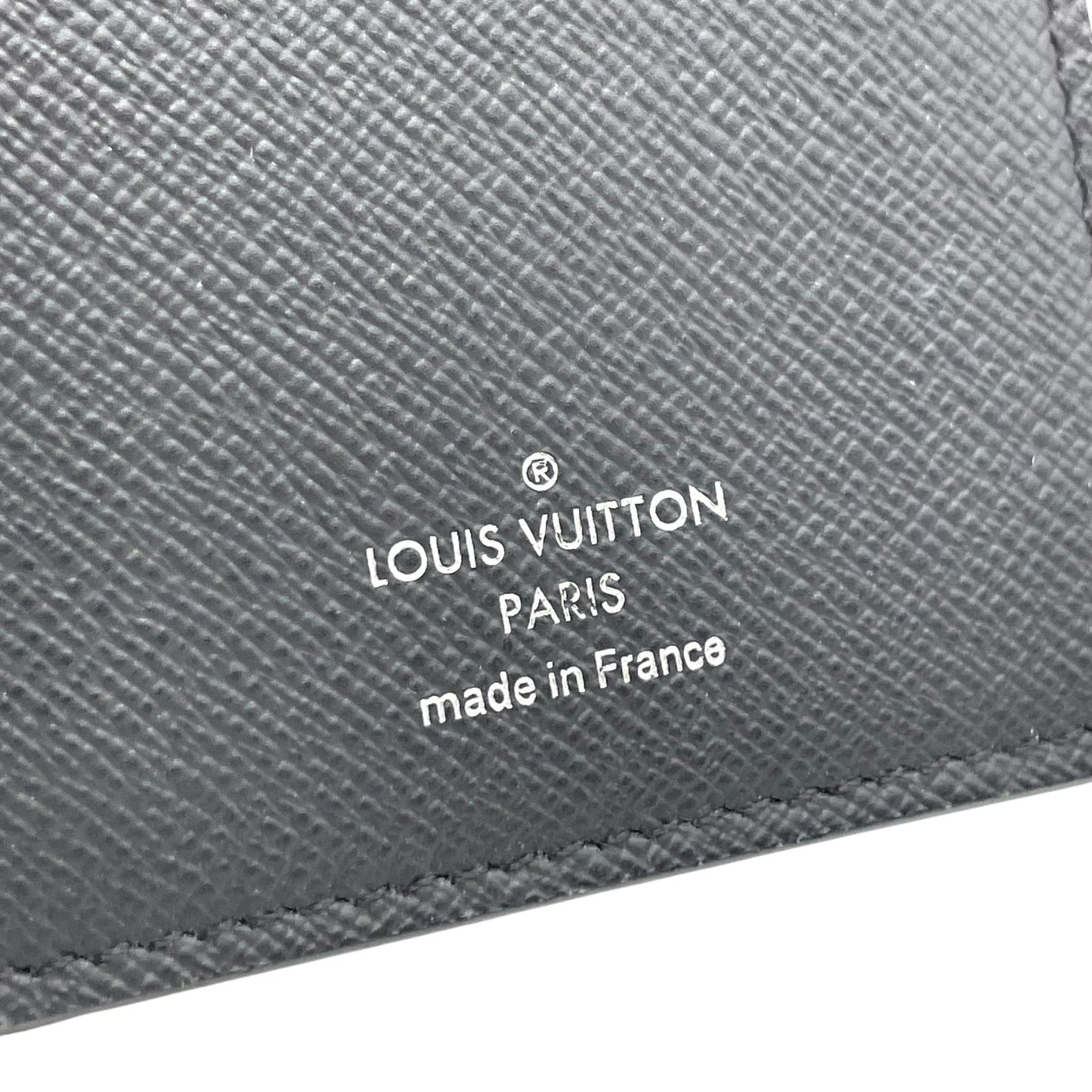 LOUIS VUITTON ルイヴィトン タイガ ポルトフォイユ･ブラザ 二つ折り 長財布 M30501 レザー 黒 ブラック シルバー金具 メンズ W5