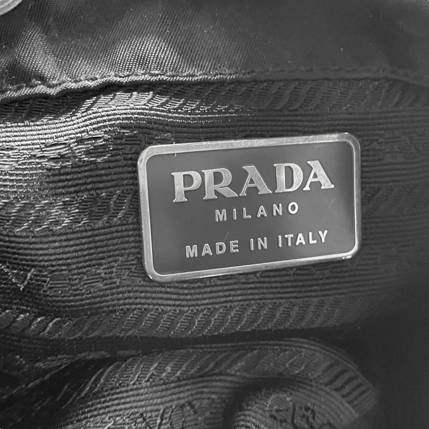 プラダ PRADA ナイロン バックパック リュックサック ブラック 黒 レザーコンビ トライアングルロゴ ヴィンテージ C7