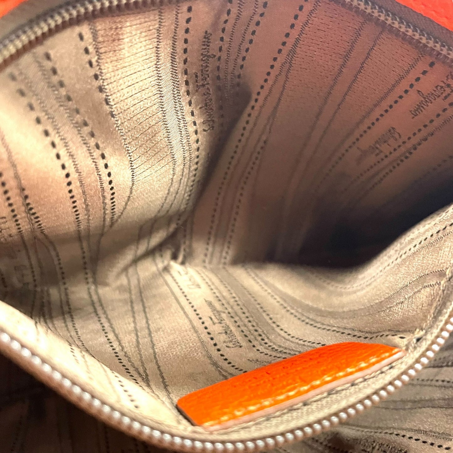 希少色 極美品 Salvatore Ferragamo フェラガモ ガンチーニ ショルダーバッグ ハンドバッグ ワンショルダー オレンジ レザー 本革 シボ革 チャーム Y2K 00s K8