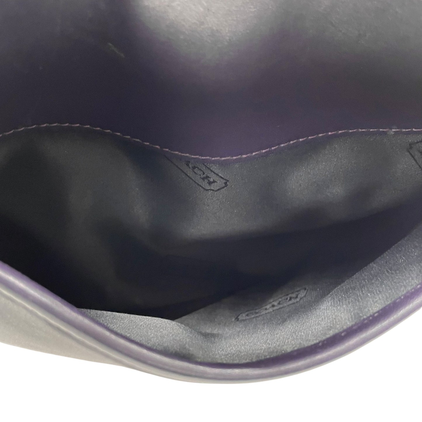 COACH コーチ 9047 ショルダーバッグ レザー パープル【中古】 レディース