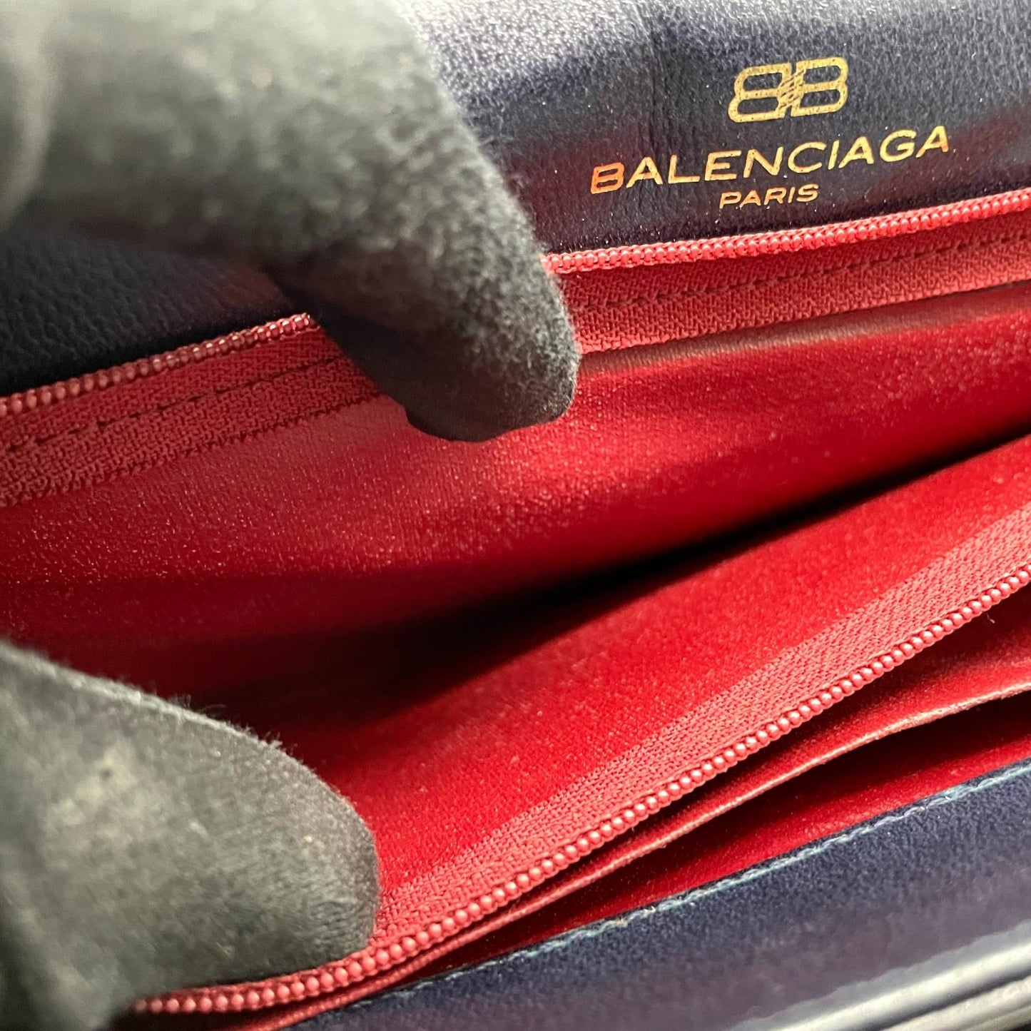 BALENCIAGA バレンシアガ ハンドバッグ ショルダー 2WAY レザー 黒 ブラック ビジネスバッグ ゴールド金具 ヴィンテージ ブリーフケース C