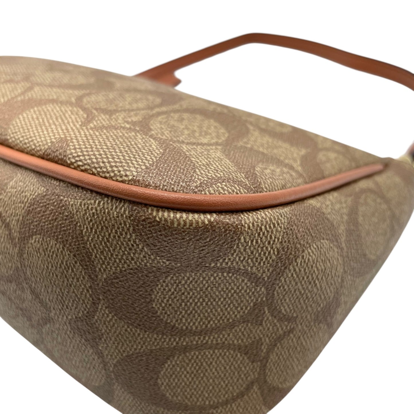 未使用級 美品 コーチ COACH シグネチャー 2WAY ショルダーバッグ ハンドバッグ ワンショルダー 2WAY 茶色 ブラウン 金金具 ゴールド金具 レディース A5