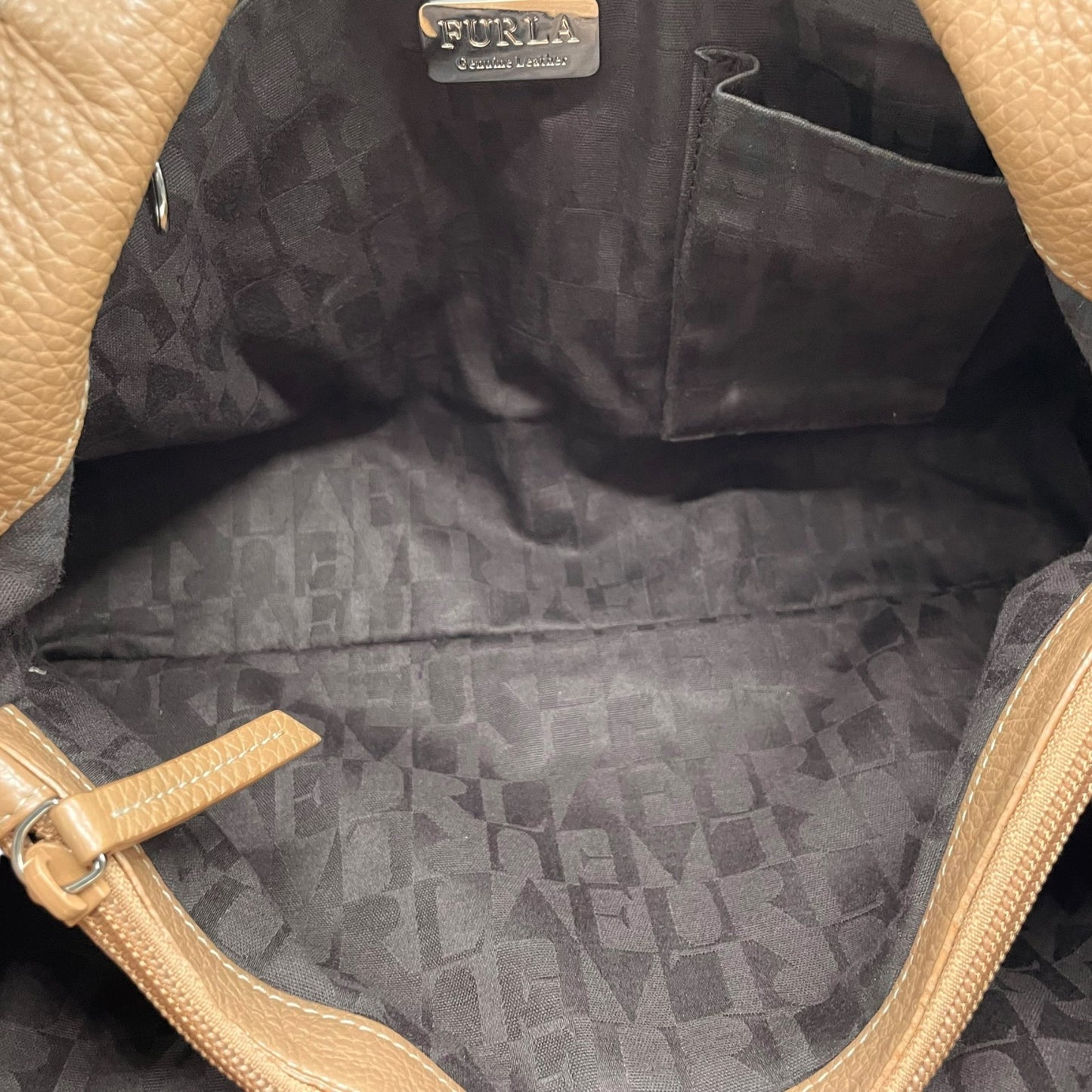 美品 コーチ COACH トートバッグ レザー ベージュ シルバー金具 メタルリング 肩掛け A4収納可 S52