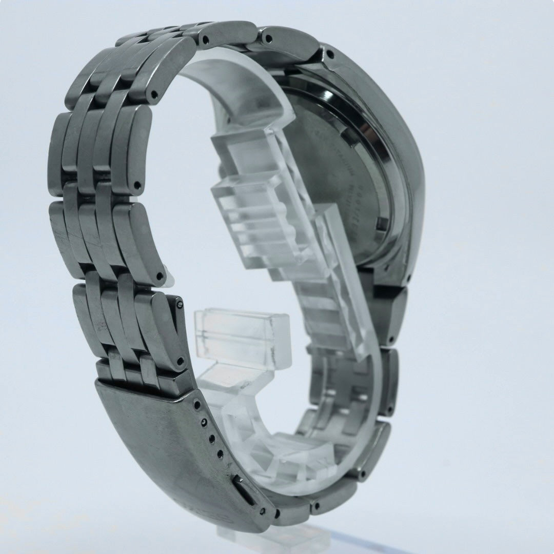 【稼働品】 SEIKO セイコー 腕時計 5J32-0AA0 2002 FIFAワールドカップ 日韓大会 限定モデル キネティック オートリレー チタン メンズ アナログ デイト ブラックダイヤル スポーツウォッチ ヴィンテージ 希少 クリーニング済み G4