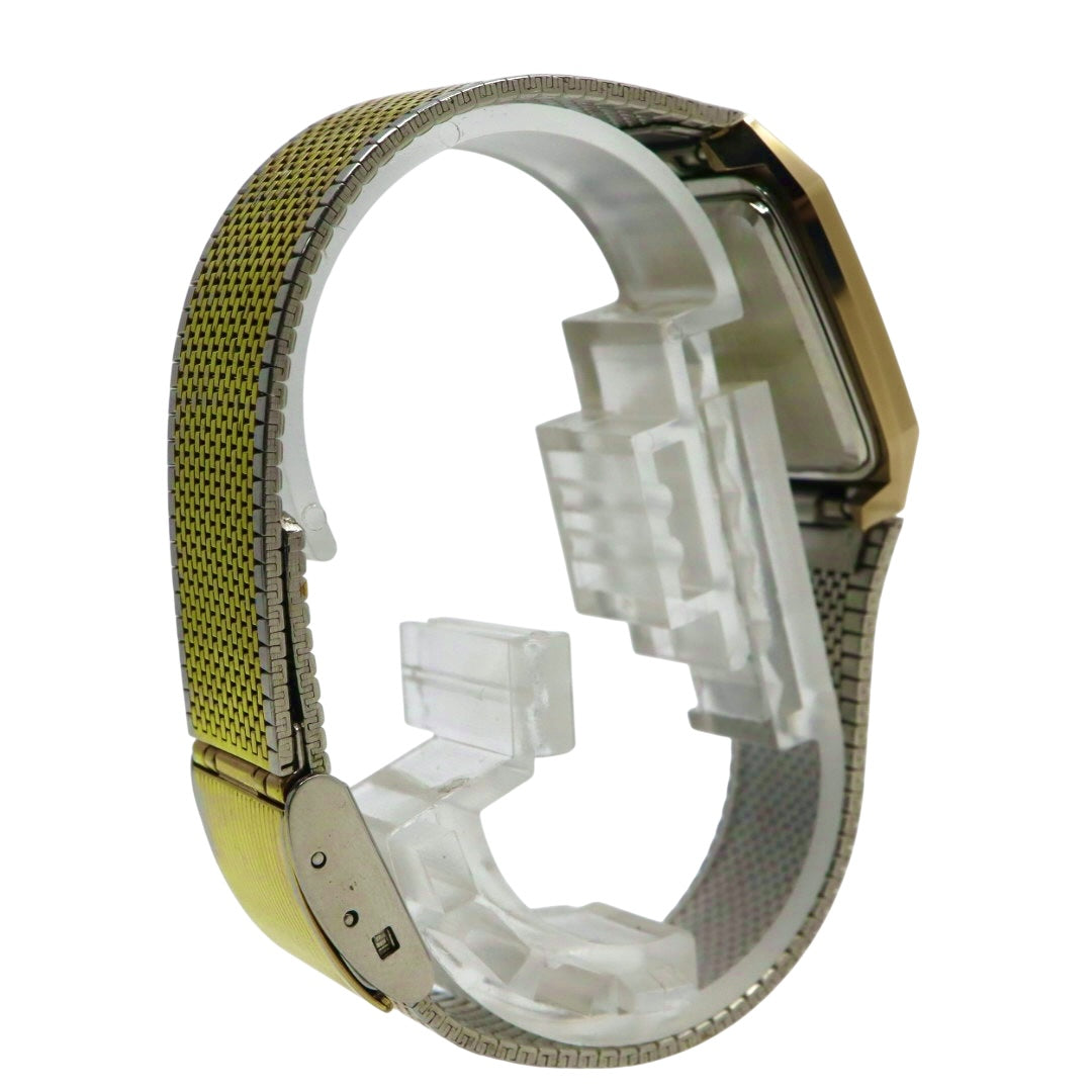 【美品/電池交換済】ラドー 腕時計 110.9509.3 レディース クオーツ ゴールド ブラウン文字盤 スクエア ヴィンテージ アナログ ドレスウォッチ アンティーク クラシックデザイン エレガント メッシュブレス クリーニング済み G1