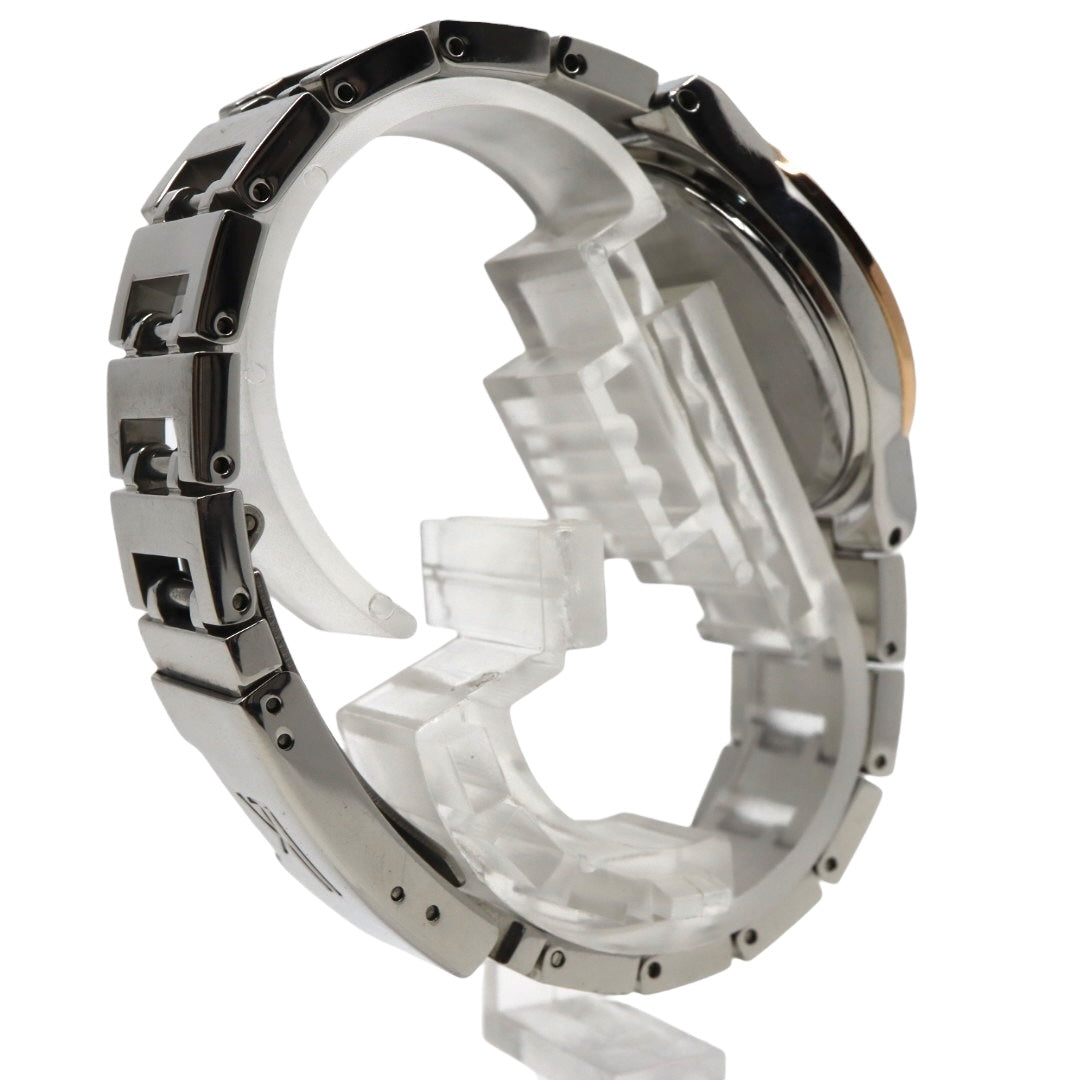 美品 【電池交換済】セイコー ルキア 腕時計 5Y89-0B30 レディース クオーツ デイデイト カレンダー 24時間計 シルバー ピンクゴールド コンビカラー ビジネス フォーマル ドレスウォッチ エレガント 上品 オフィス 日本製 クリーニング済み G2