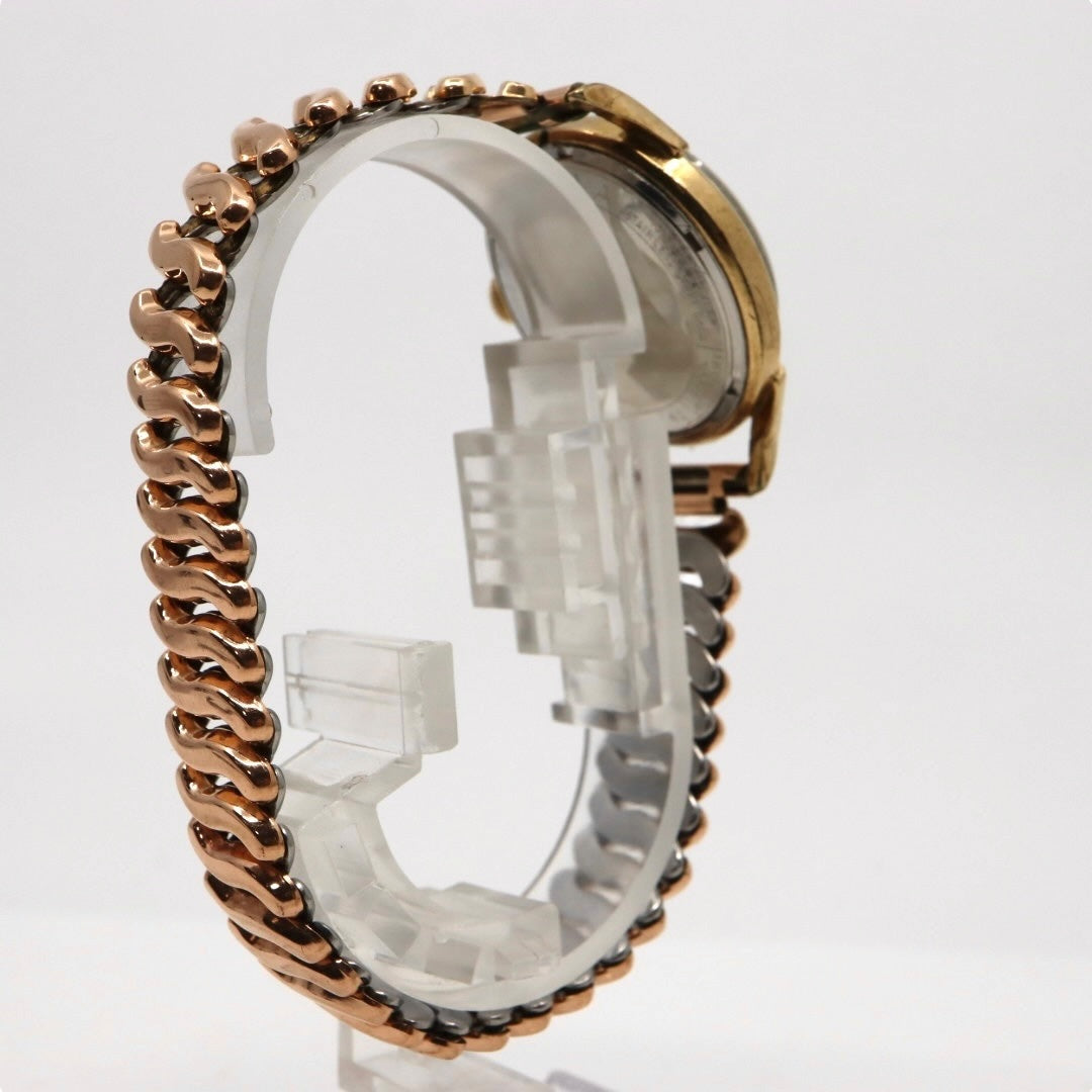 【稼働品】希少 ブローバ BULOVA 腕時計 自動巻き Selfwinding ゴールド レディースウォッチ ヴィンテージ アナログ アンティーク ドレスウォッチ クラシックデザイン ドーム風防 上品 エレガント E823841 クリーニング済み G2