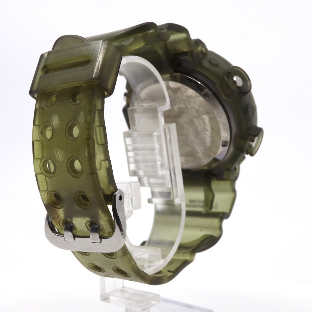 【美品】カシオ G-SHOCK FROGMAN DW-8200 フロッグマン 腕時計 メンズ デジタル チタン 200M防水 スケルトン カーキ ヴィンテージ 90年代 ストリート カジュアル タフ クリーニング済み G2