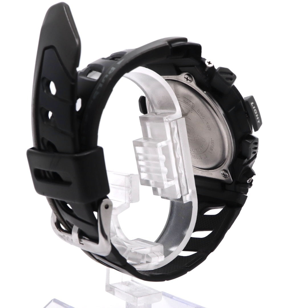 【電池交換済】カシオ G-SHOCK LUNGMAN DWG-100 腕時計 メンズウォッチ パルスチェック 心拍数計測 マスターオブG デジタル クォーツ ブラック ヴィンテージ 90年代 レア コレクターズアイテム 20気圧防水 耐衝撃構造 稼働品 G7