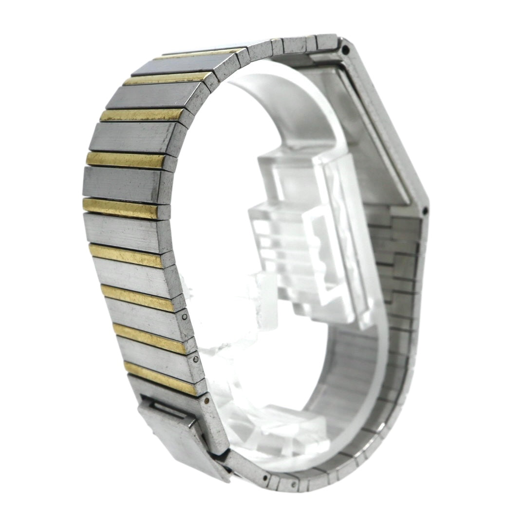 美品 電池交換済 クリーニング済 セイコー クレドール SEIKO CREDOR 8420-6400 腕時計 レディースウォッチ スクエア コンビ SS 22Kベゼル クォーツ シルバー文字盤 アナログ エレガント クラシック ドレスウォッチ 稼働品 G3