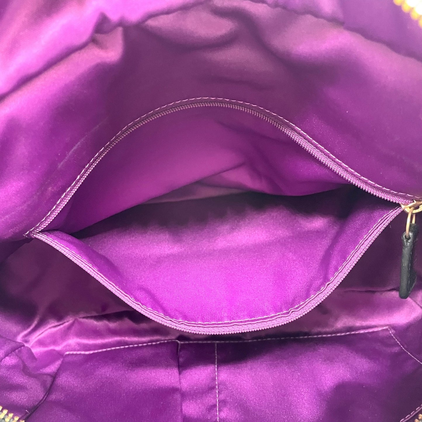 コーチ COACH ハンドバッグ ミニトート F15235 イーストウエスト ブラック レザー ゴールド金具 スタッズ ロゴチャーム付き レディース U17