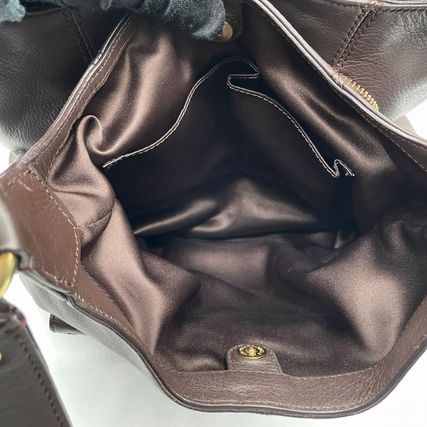 コーチ COACH ハンドバッグ キャンベル F24686 ダークブラウン オールレザー ベルトデザイン ゴールド金具 斜め掛け可 レディース U17