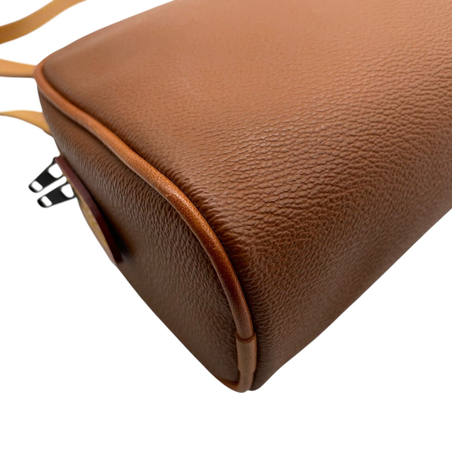 ハンティングワールド HUNTING WORLD ショルダーバッグ ブラウン 茶色 ロングハンドル レザー ロゴ型押し ミニバッグ 斜め掛け可能 メンズ レディース U17