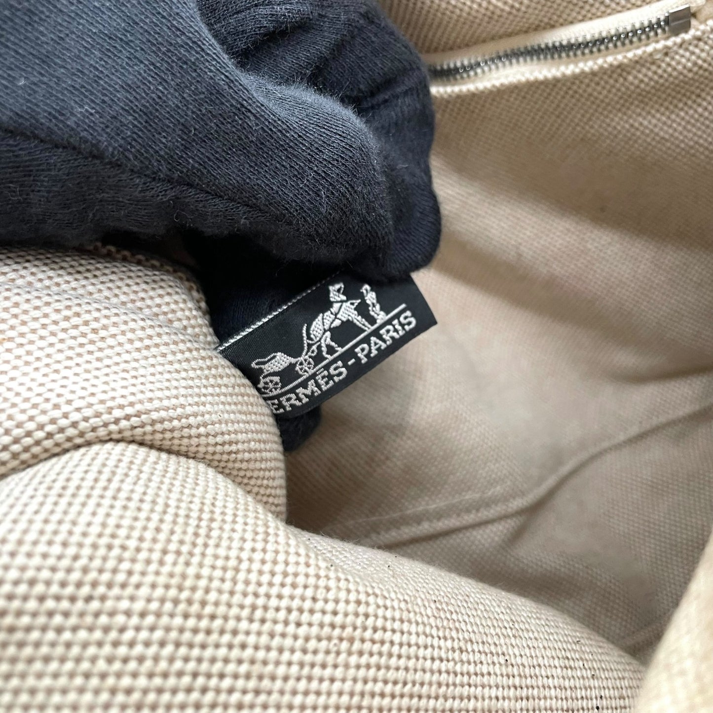 エルメス HERMES エールライン メッセンジャーPM ベージュ キャンバス ショルダーバッグ メンズ レディース ユニセックス B4