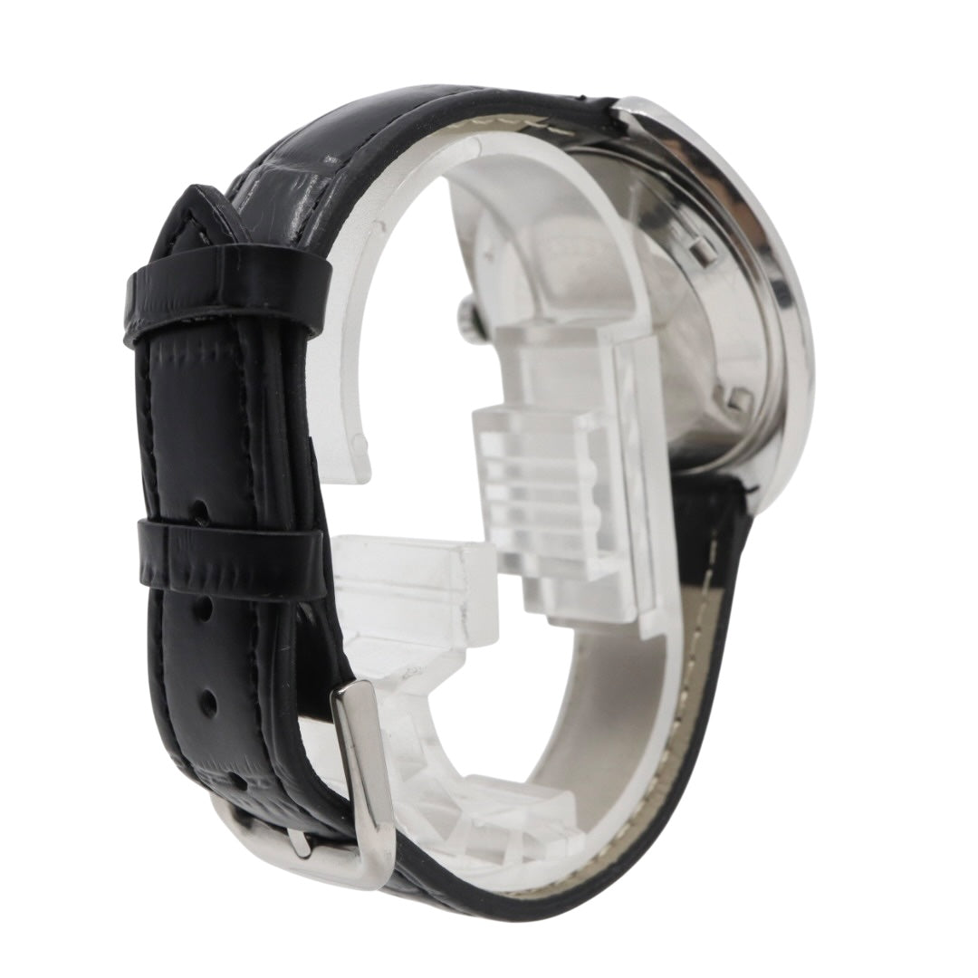 シチズン CITIZEN レオパード スーパー ビート8 自動巻き 腕時計 Ref.4-720431 1970年代 ステンレススチール ブルー×ゴールド レザー 23石 メンズ G4