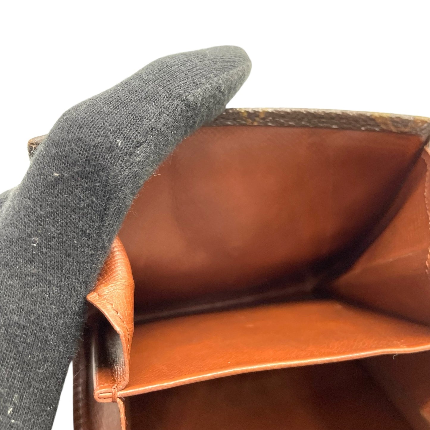 LOUIS VUITTON ルイヴィトン 三つ折り財布 ポルトモネビエ モノグラム M61660 Wホック ブラウン PVC レザー M4