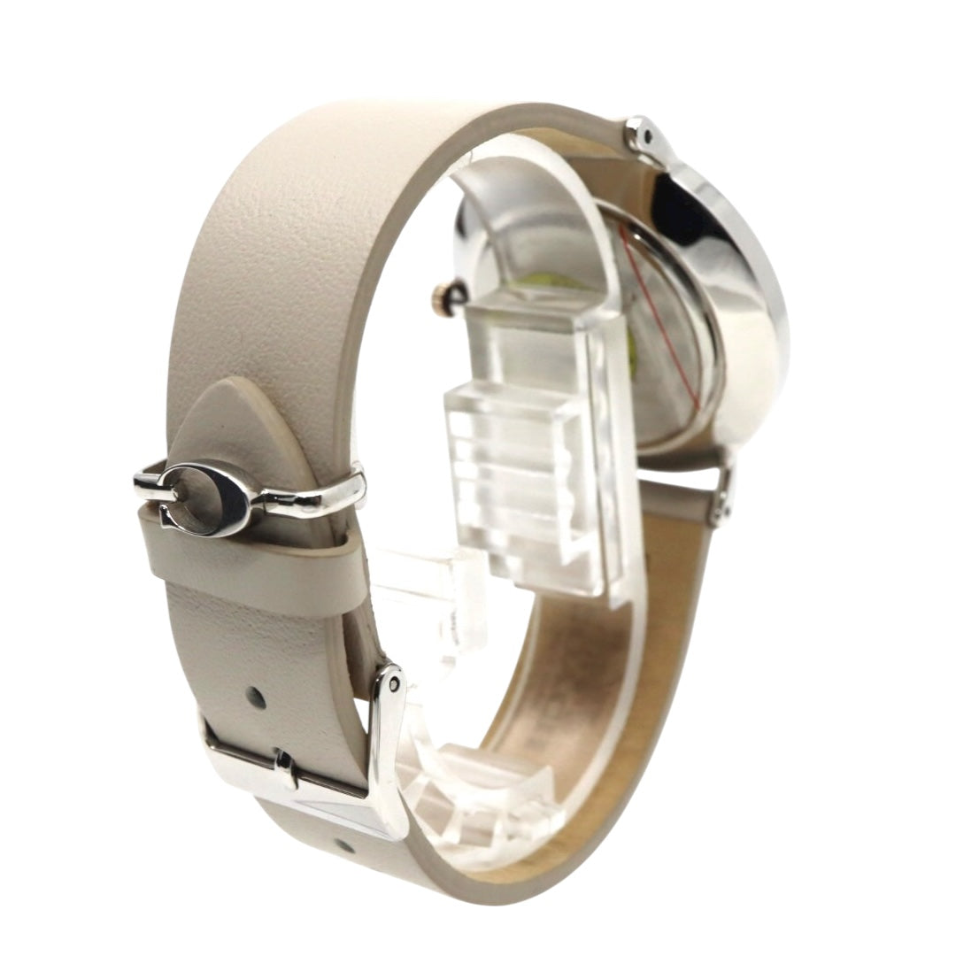 【未使用級】コーチ COACH 腕時計 レディース ペリー Perry シルバー グレージュ レザー CA.120.7.1594 クォーツ アナログ 2針 シンプル オフィス ビジネス 通勤 通学 エレガント 上品 クラシック 大人 馬車ロゴ 美品 G11