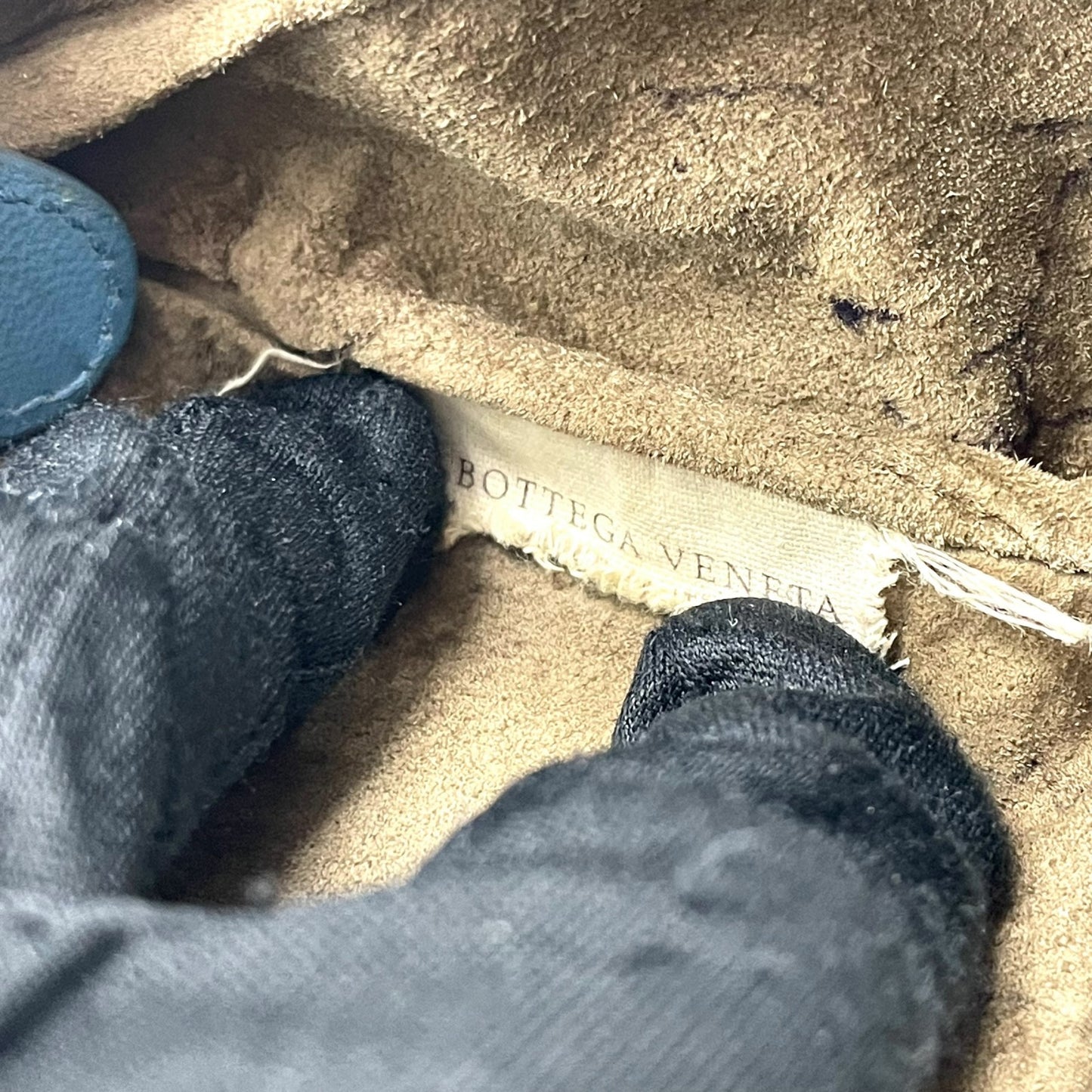 ボッテガヴェネタ イントレチャート ライトブルー レザー ハンドバッグ ショルダー ヴィンテージ 編み込み 革 旧ロゴ イタリア製 上品　k11